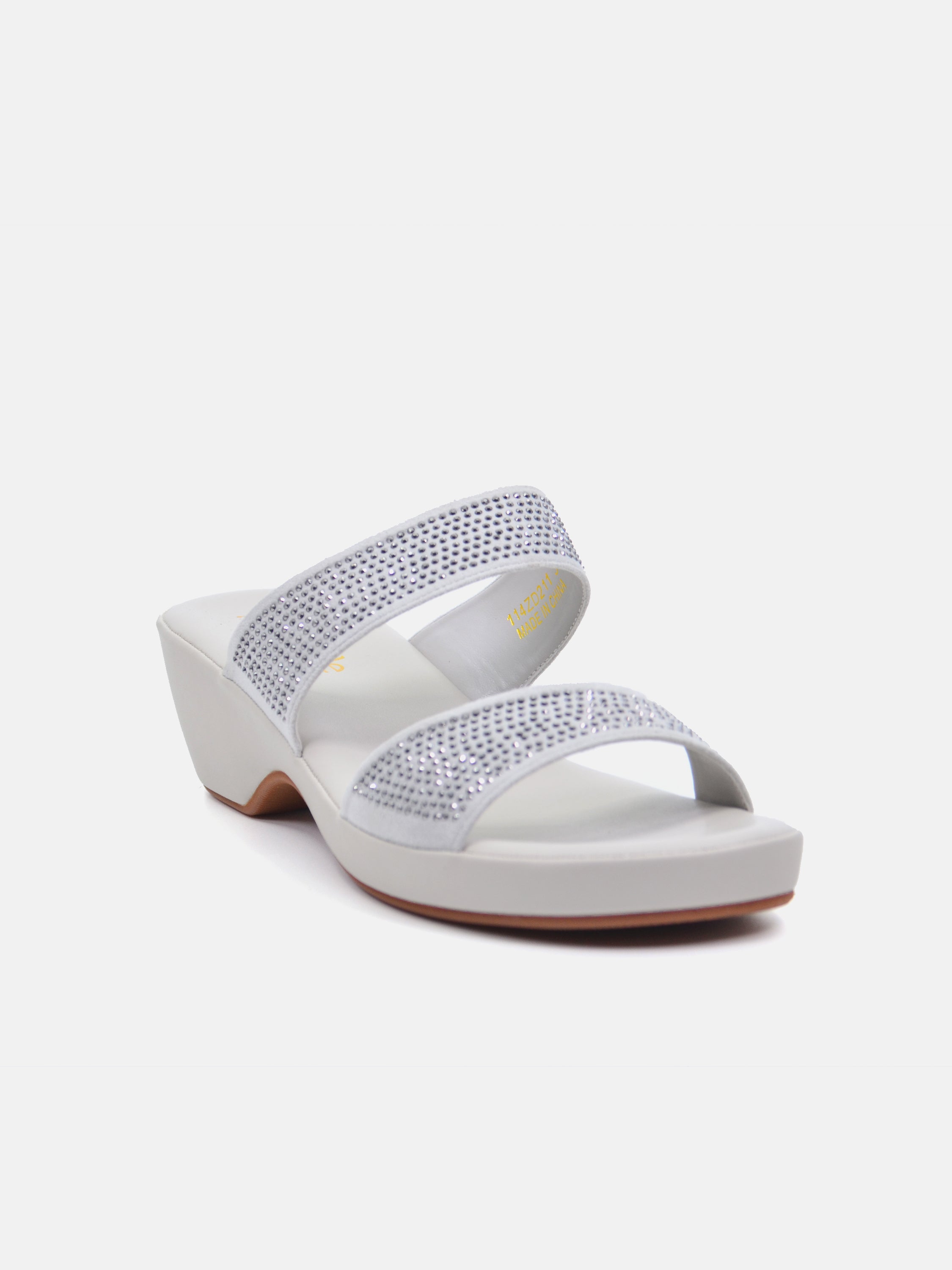 Michelle Morgan 114ZD211 Women's Heeled Sandals #color_Silver