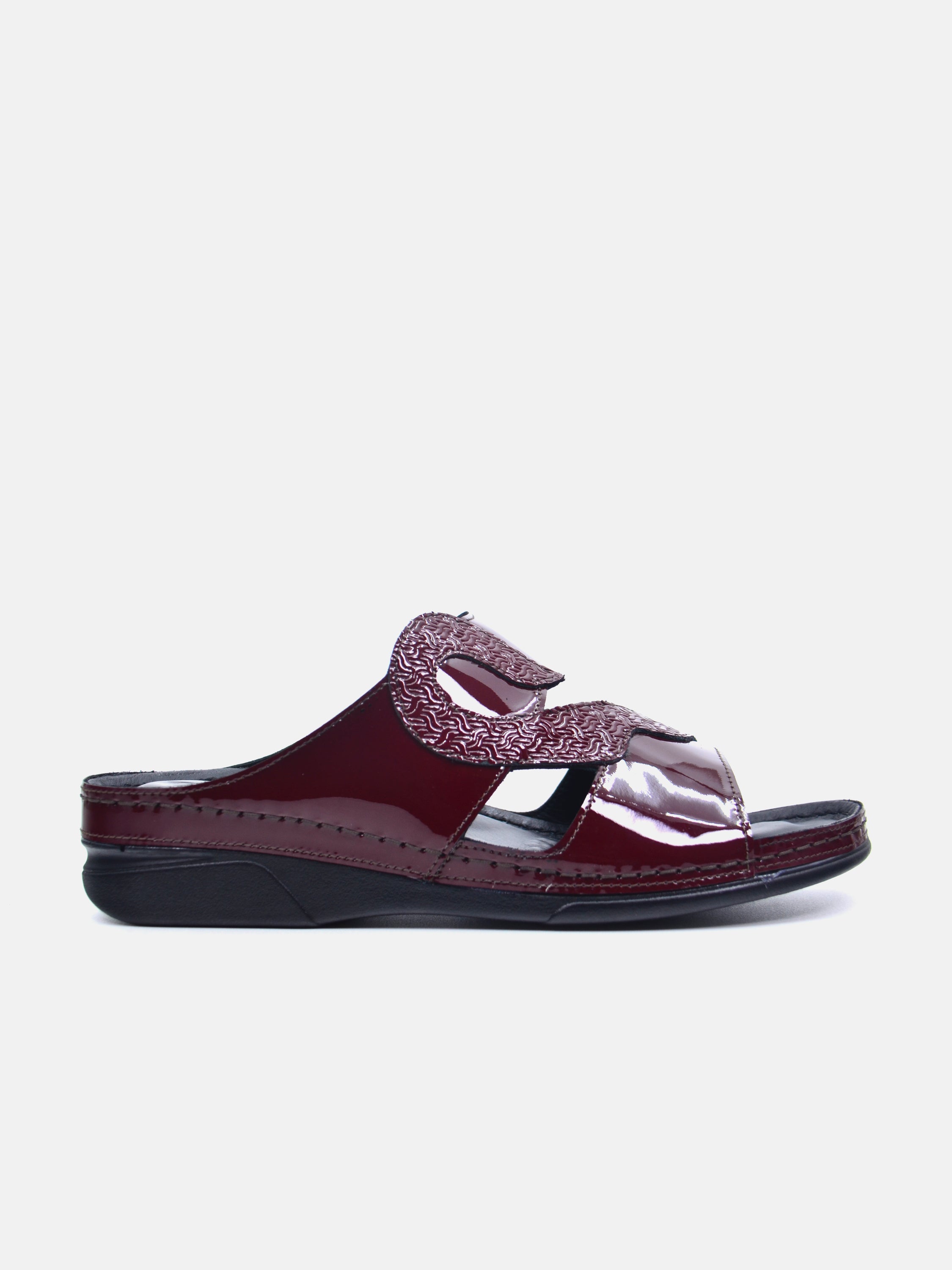 Michelle Morgan MM-103 Women's Slider Sandals #color_Red
