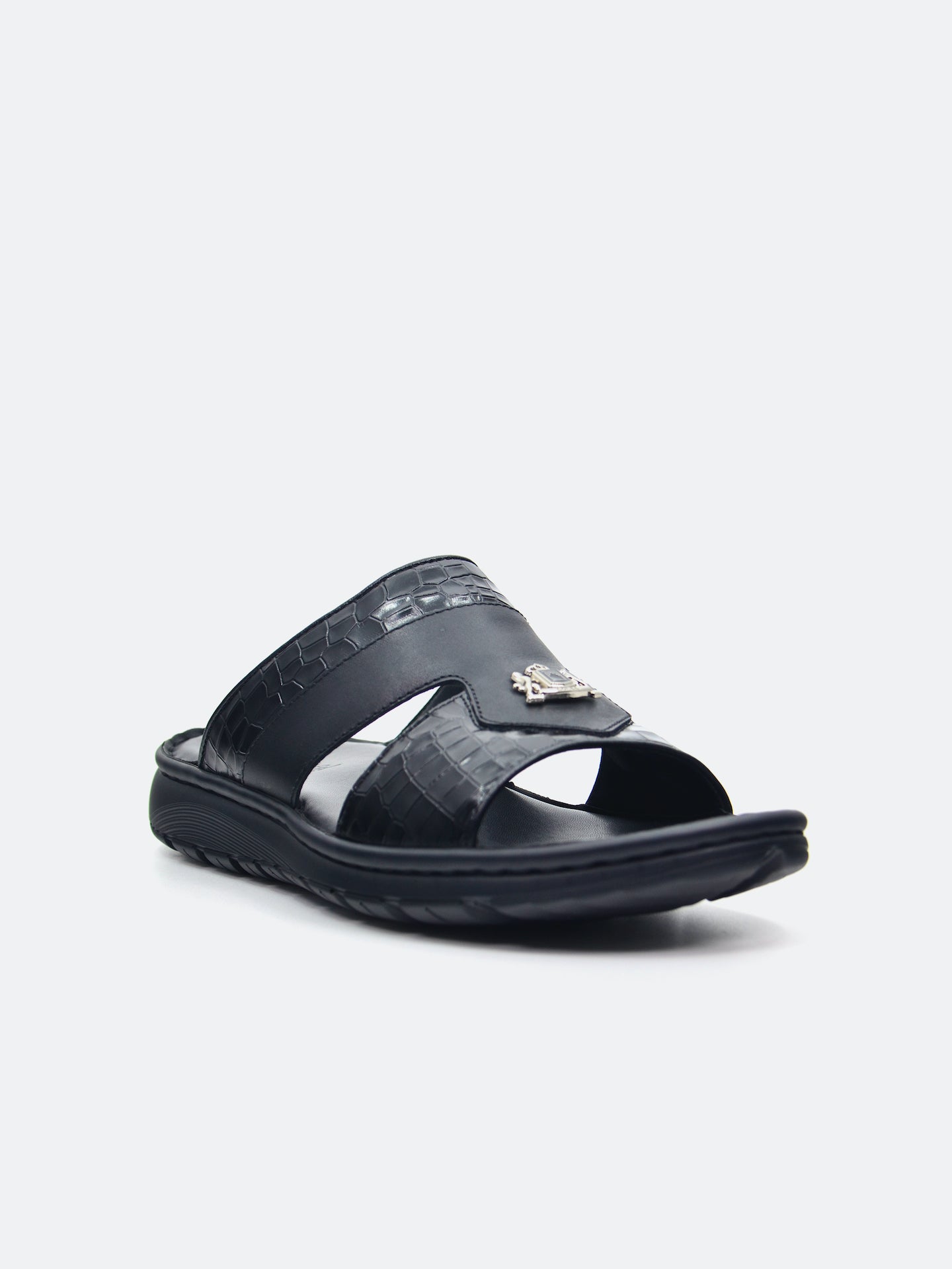 Barjeel Uno 29550-3 Men's Arabic Sandals #color_Black