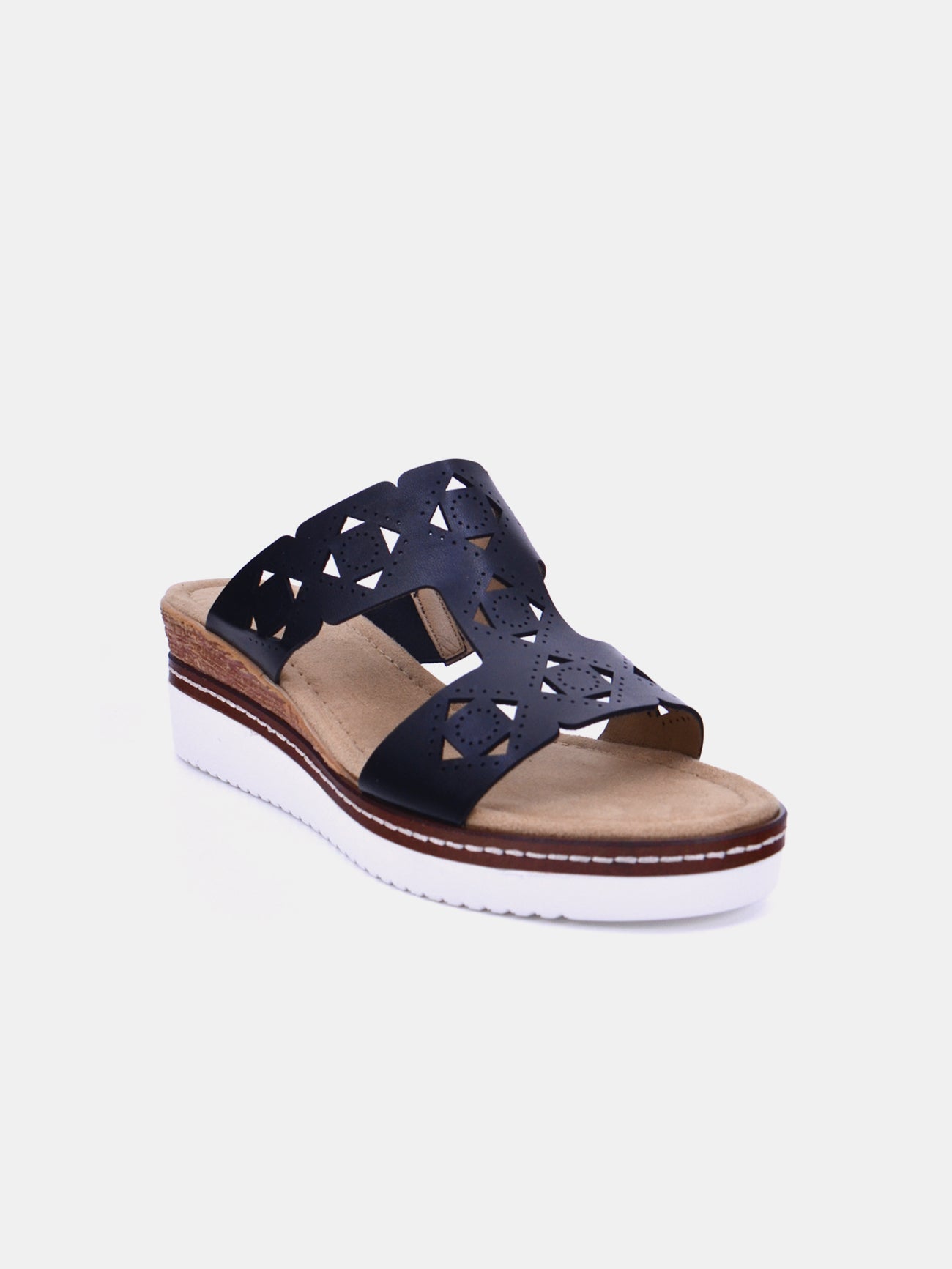 Romika 91403-AR95 Wedge Sandals #color_Black
