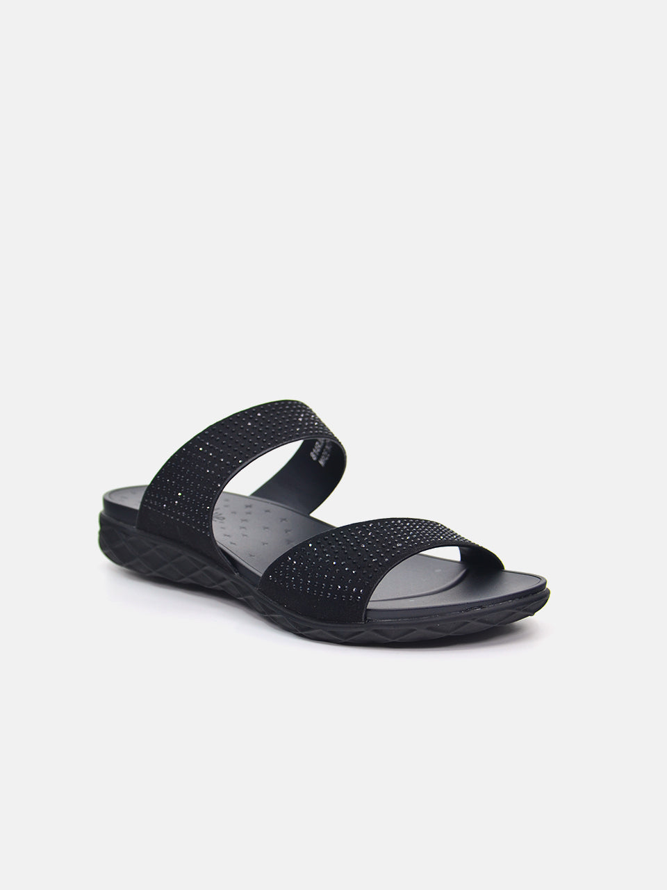 Michelle Morgan 814RJ082 Women's Flat Sandals #color_Black