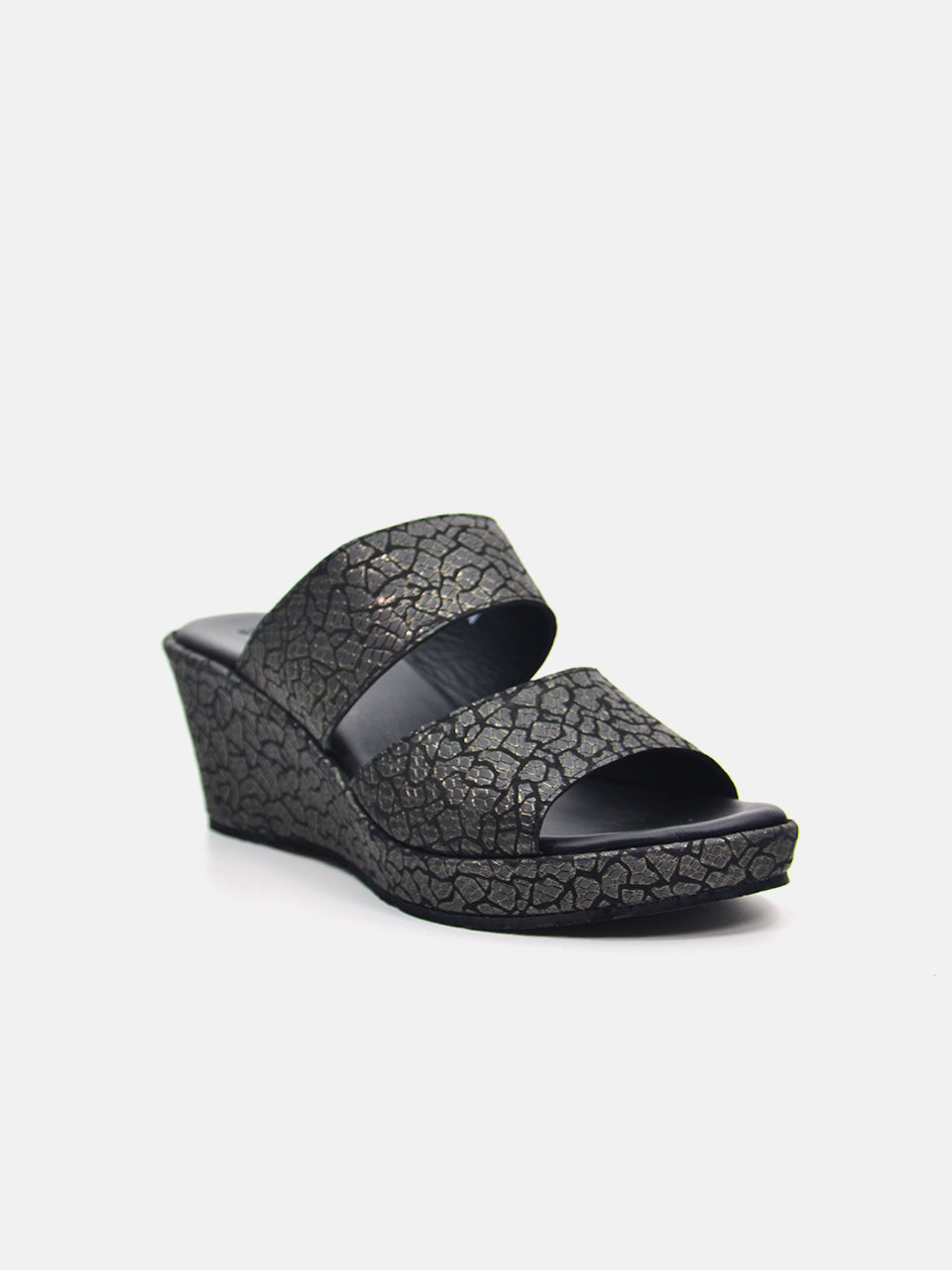 Michelle Morgan MM-302 Women's Wedge Sandals #color_Grey