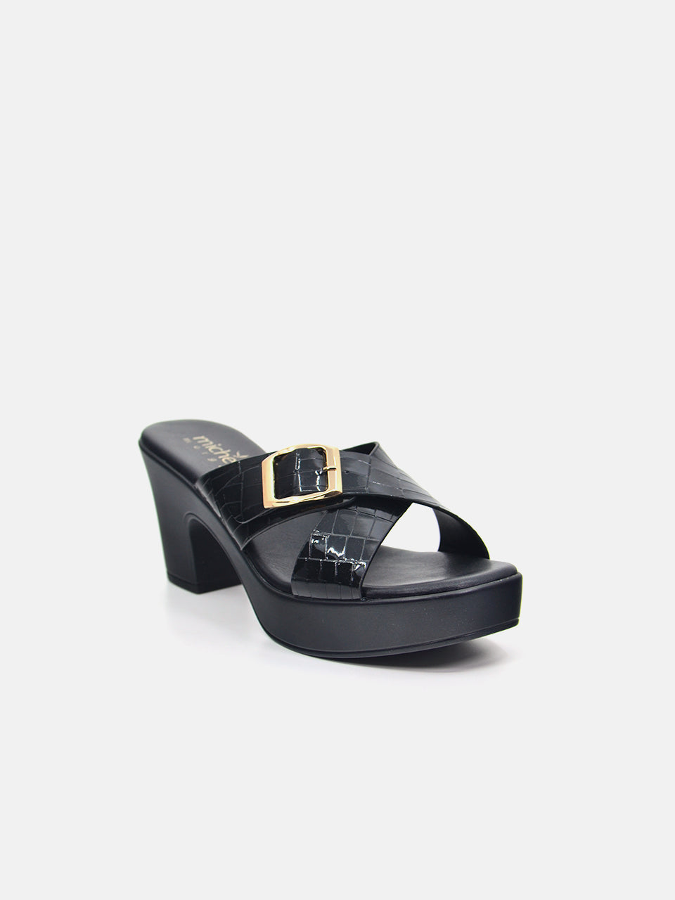 Michelle Morgan 114RJ858 Women's Heeled Sandals #color_Black