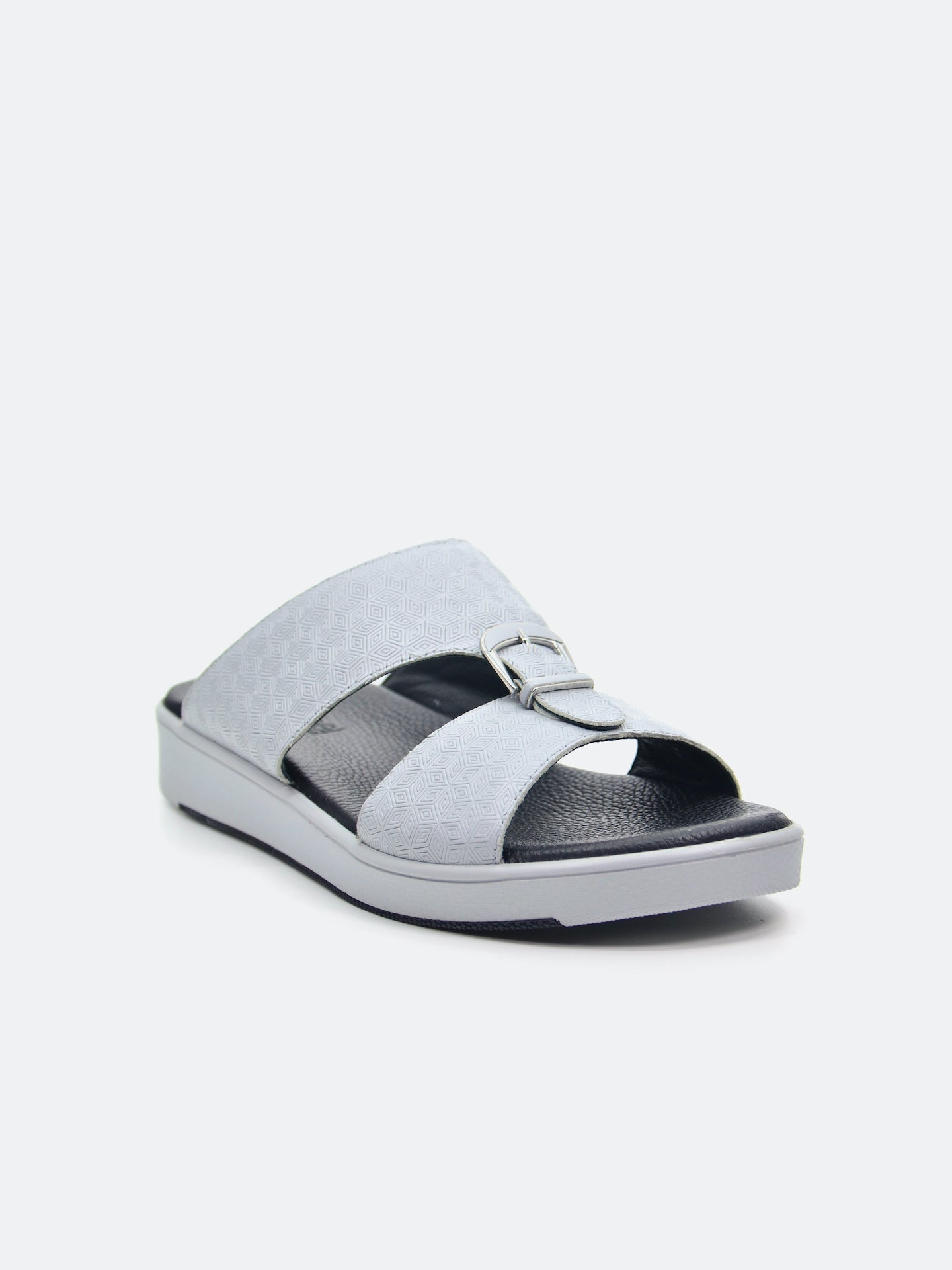 Barjeel Uno SP1-017 Men's Arabic Sandals #color_Grey