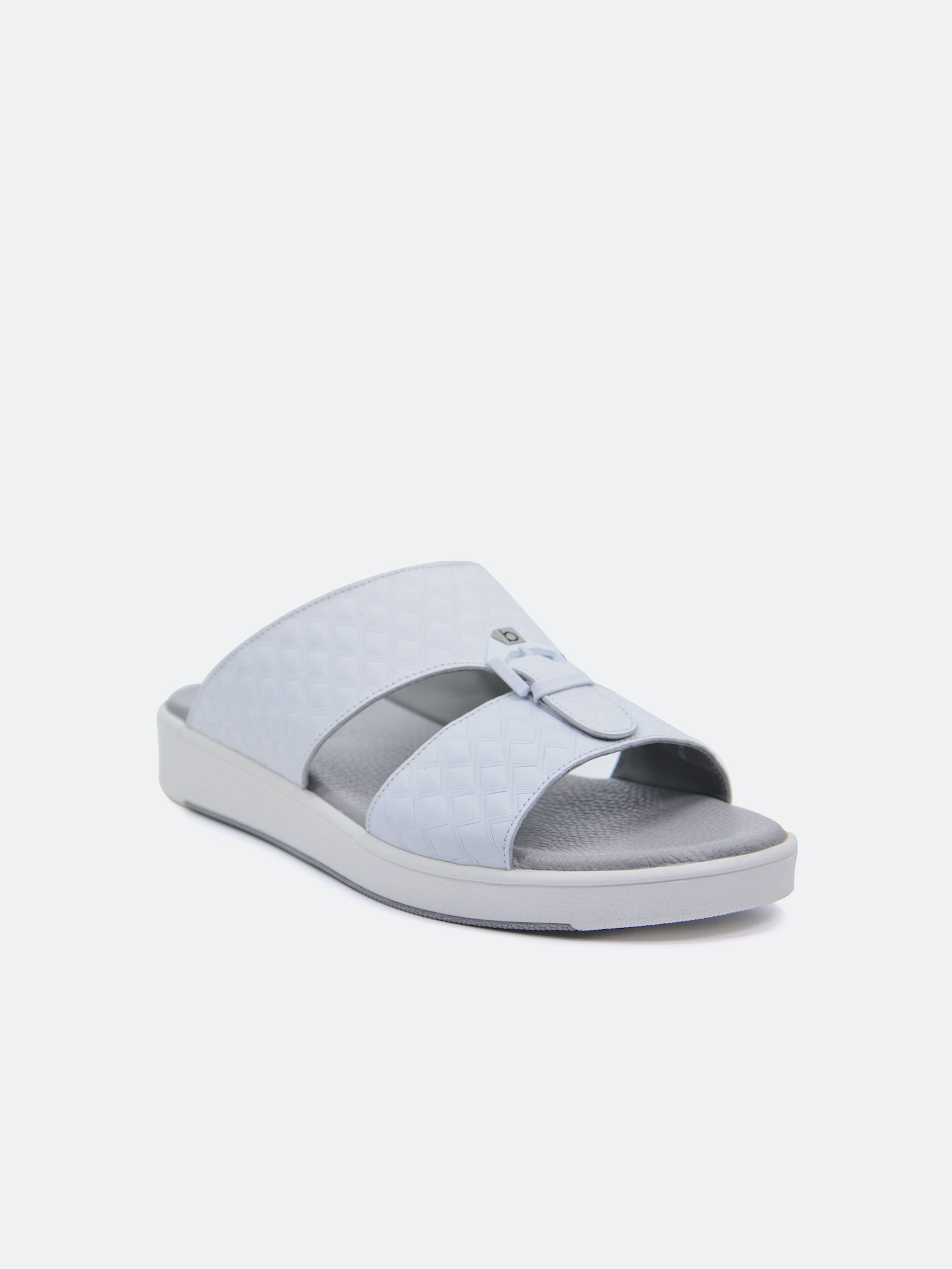 Barjeel Uno B-09 Men's Arabic Sandals #color_White