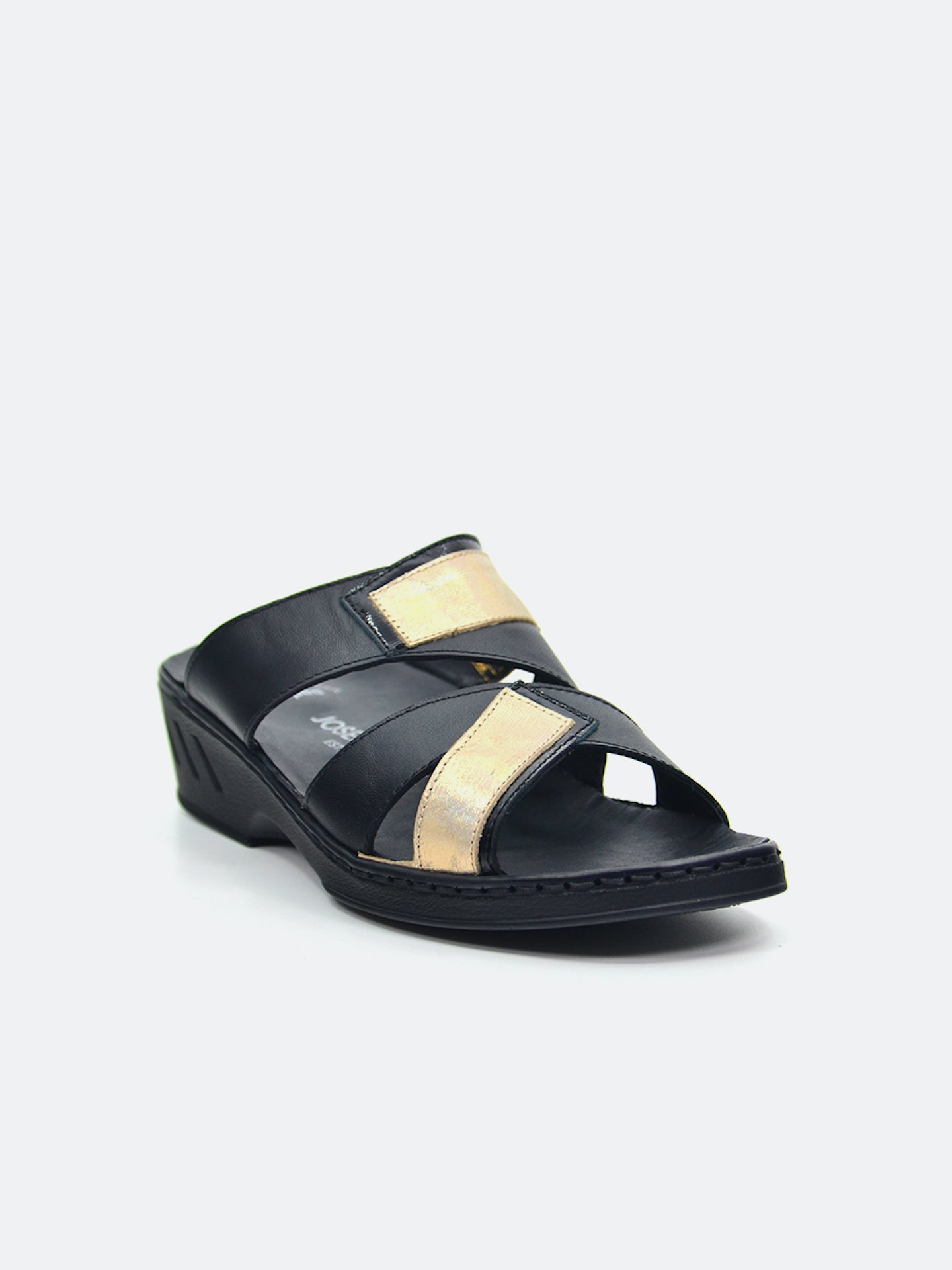 Josef Seibel Women's Flat Sandals #color_Black