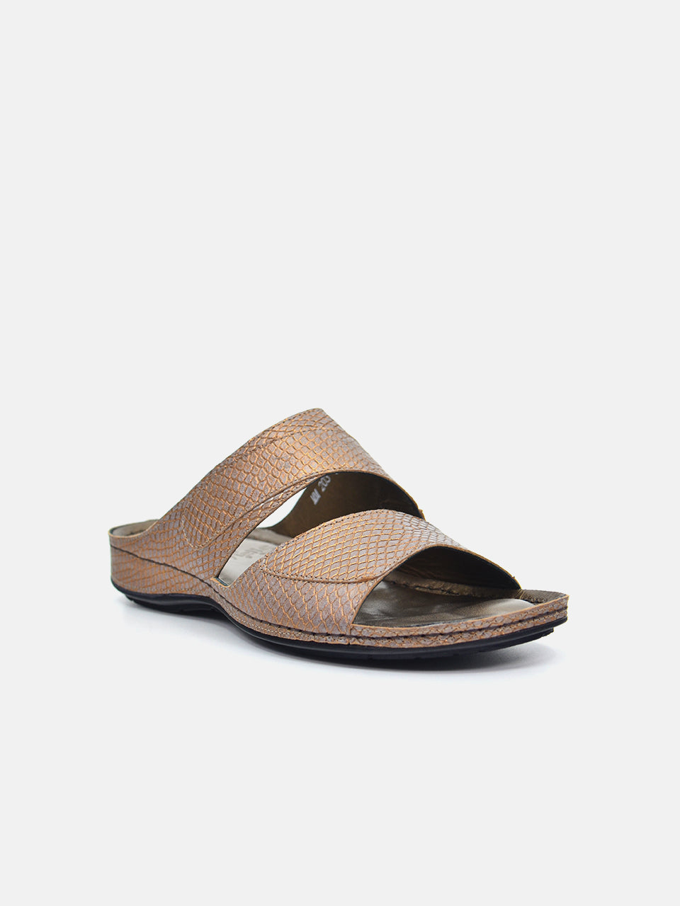 Michelle Morgan MM-203 Women's Slider Sandals #color_Brown