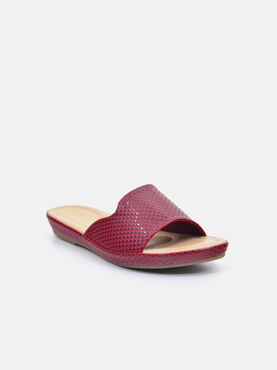 Michelle Morgan 114RC671 Women's Flat Sandals #color_Maroon