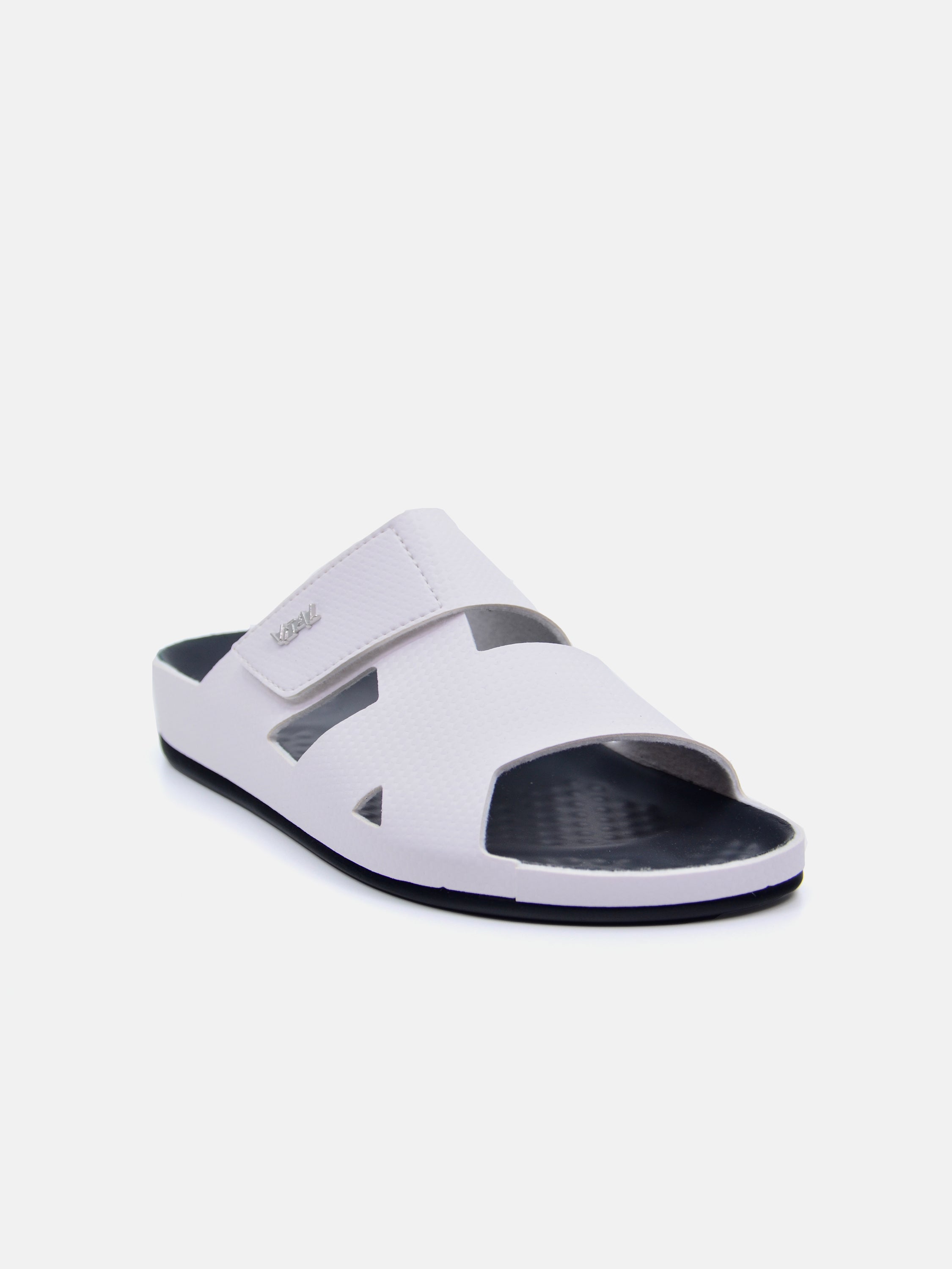 Vital 0922SY Men's Slider Sandals #color_White