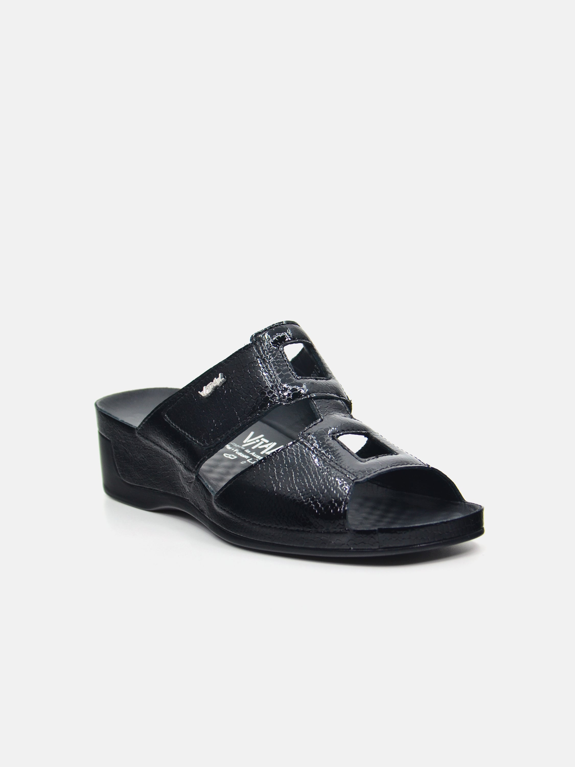 Vital 0813AS Women's Slider Sandals #color_Black