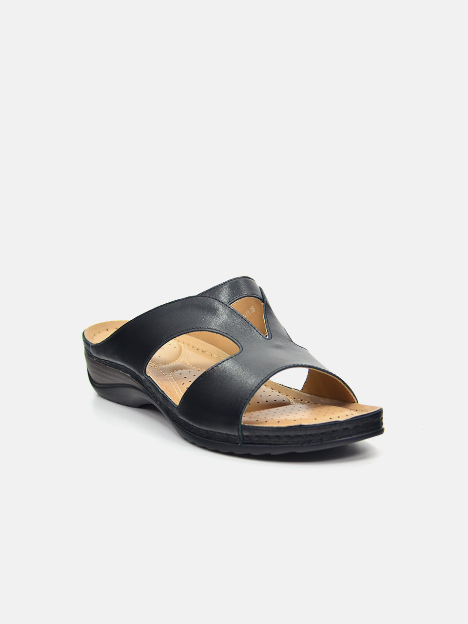 Michelle Morgan 88909-11 Women's Flat Sandals #color_Black