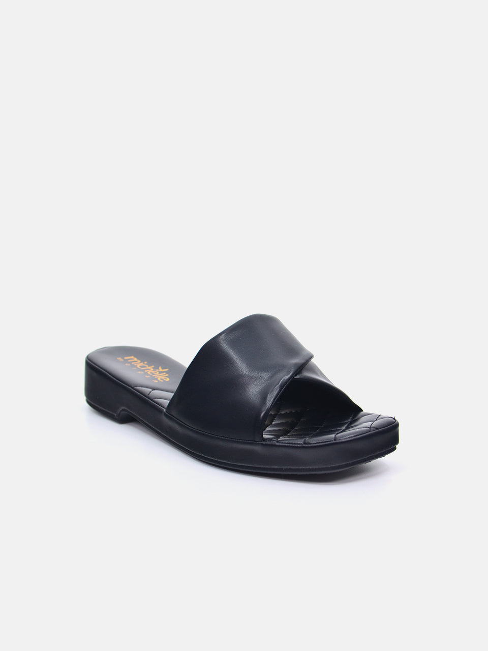 Michelle Morgan 114ZD612 Women's Flat Sandals #color_Black