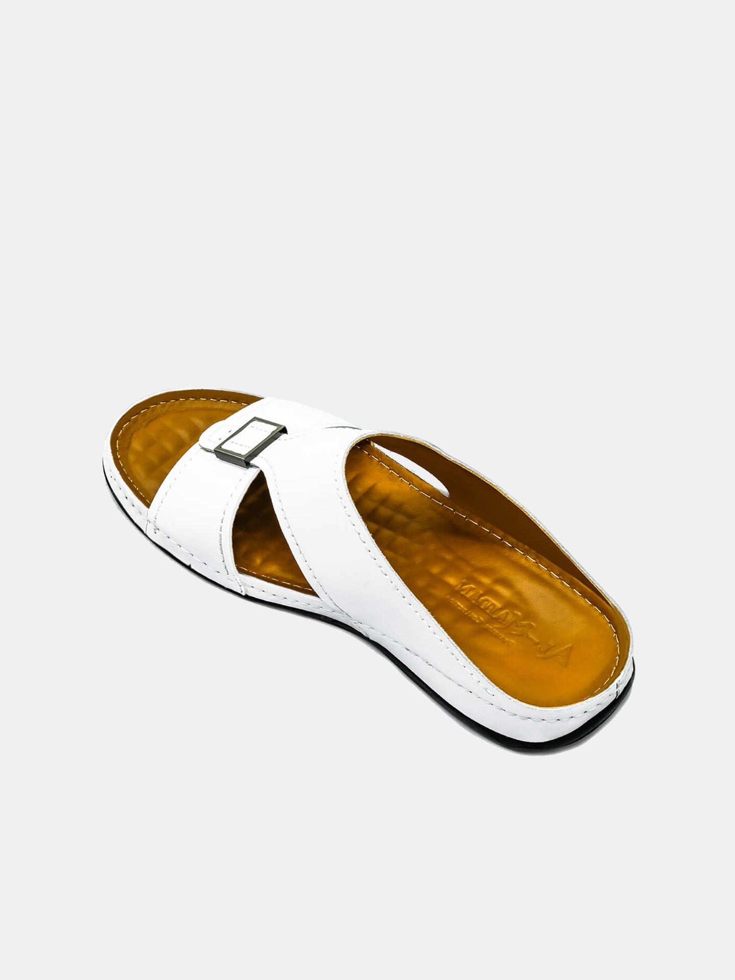 Al Maidan K-793 Men's Arabic Sandals #color_White