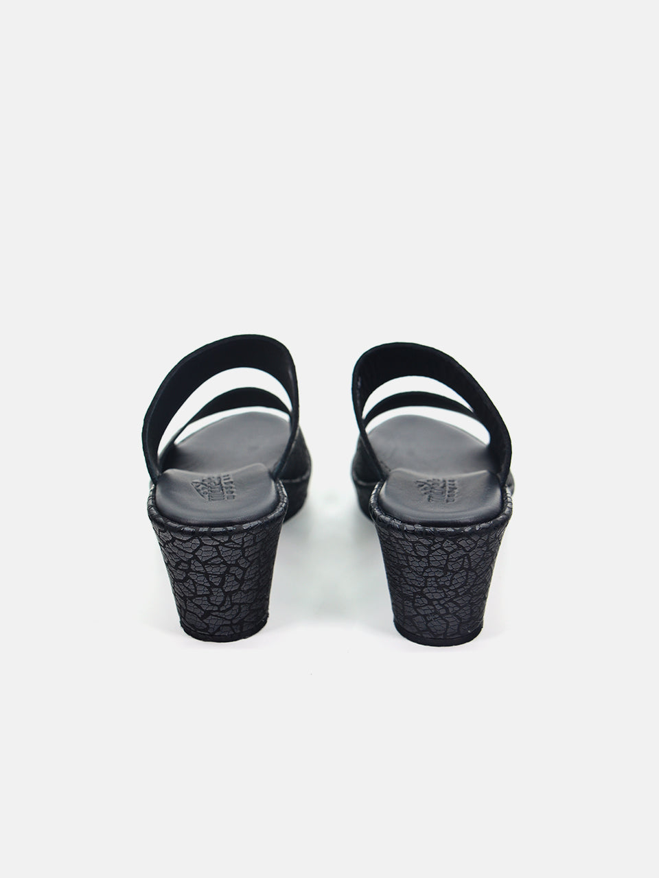 Michelle Morgan MM-302 Women's Wedge Sandals #color_Black