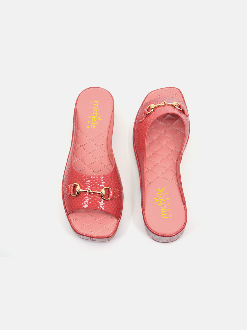 Michelle Morgan 114RJ93E Women's Flat Sandals #color_Pink