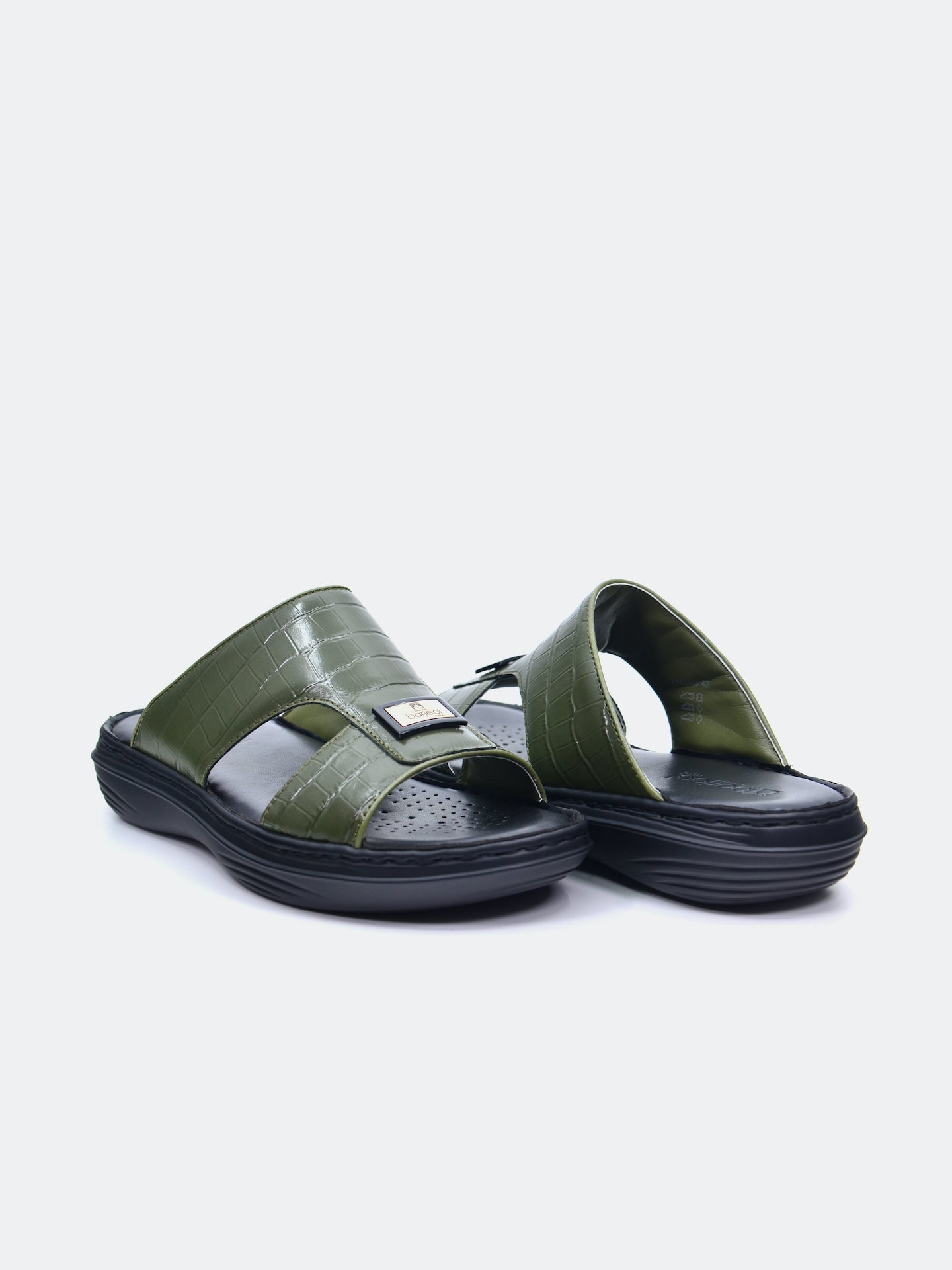 Barjeel Uno 21410-5 Men's Arabic Sandals #color_Green