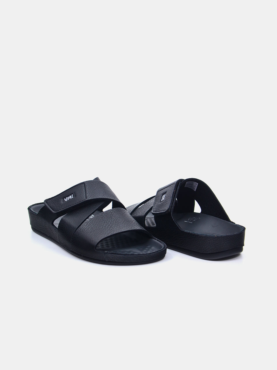 Vital 09080SY Men's Slider Sandals #color_Black