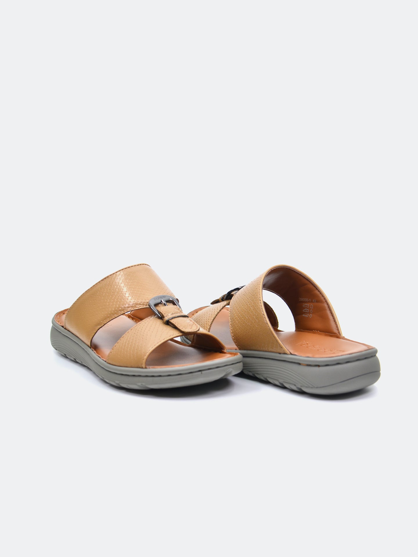 Barjeel Uno 29550-1 Men's Arabic Sandals #color_Beige
