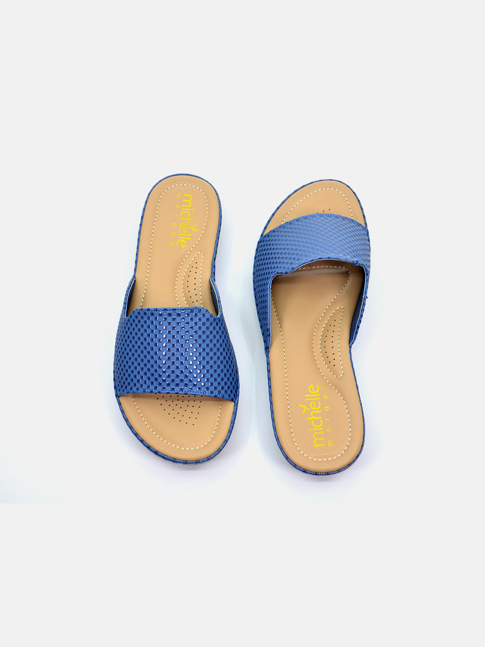 Michelle Morgan 114RC671 Women's Flat Sandals #color_Blue
