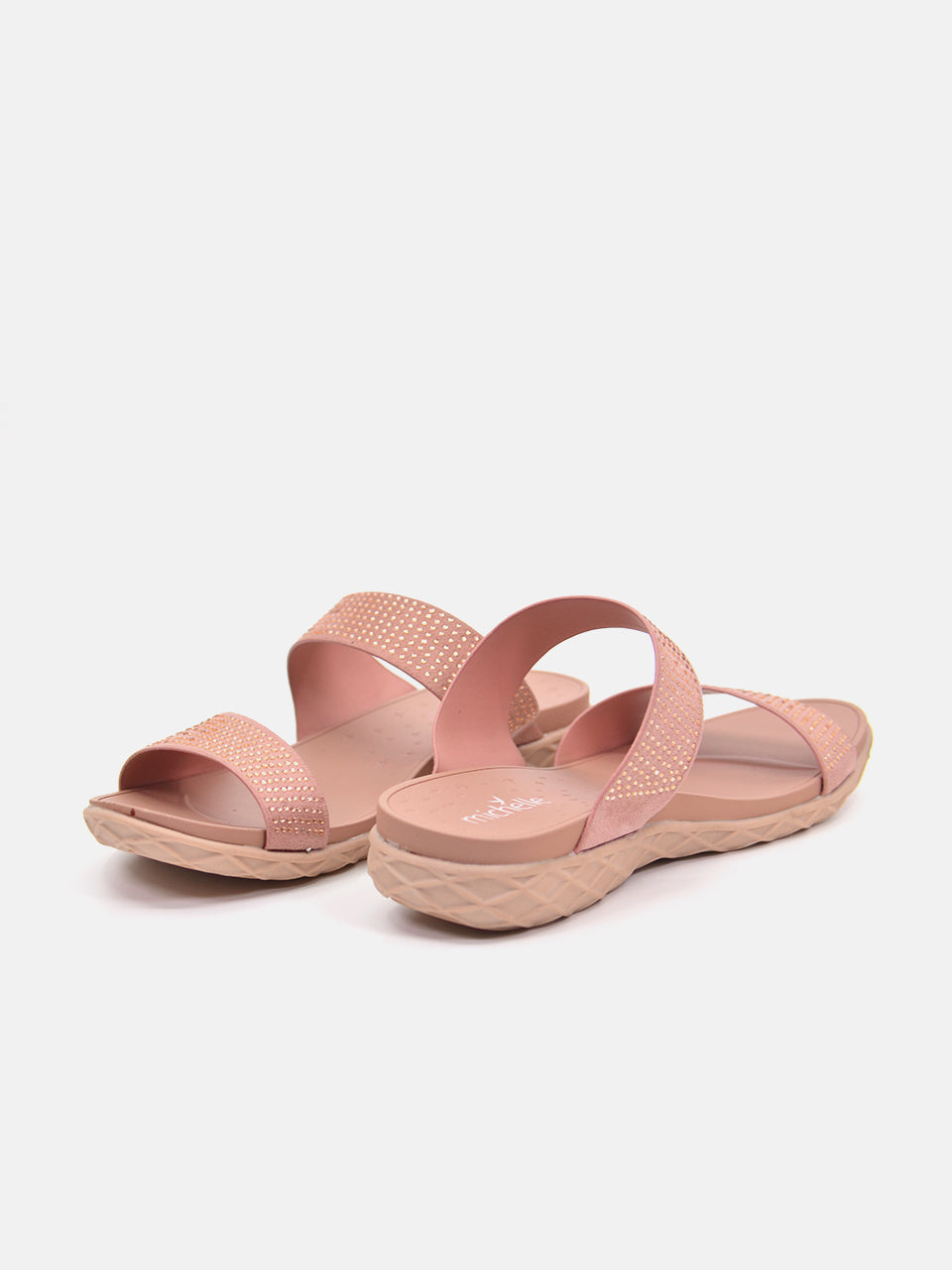 Michelle Morgan 814RJ082 Women's Flat Sandals #color_Pink