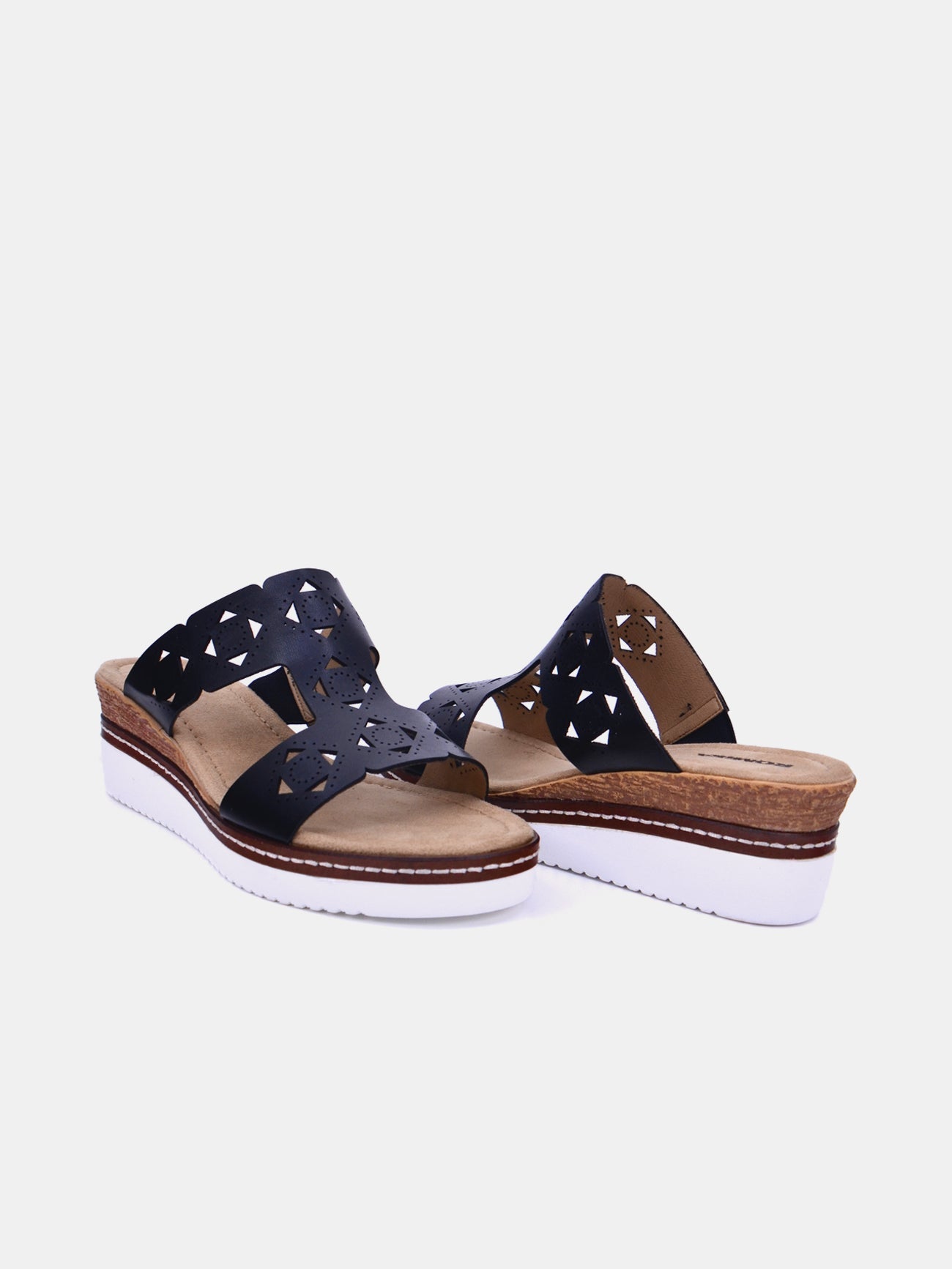 Romika 91403-AR95 Wedge Sandals #color_Black