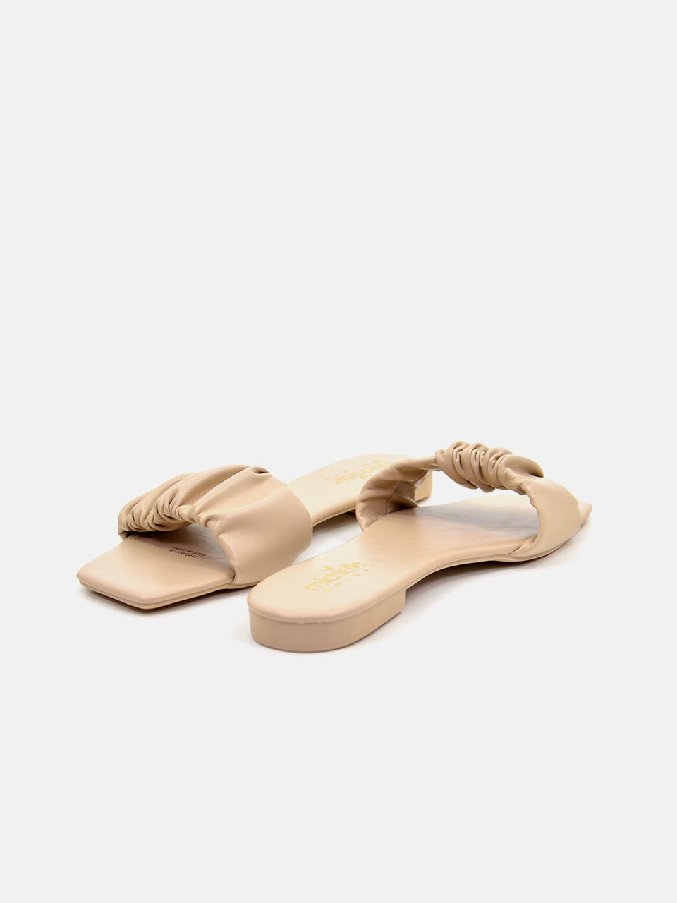 Michelle Morgan 114RJ807 Women's Flat Sandals #color_Beige