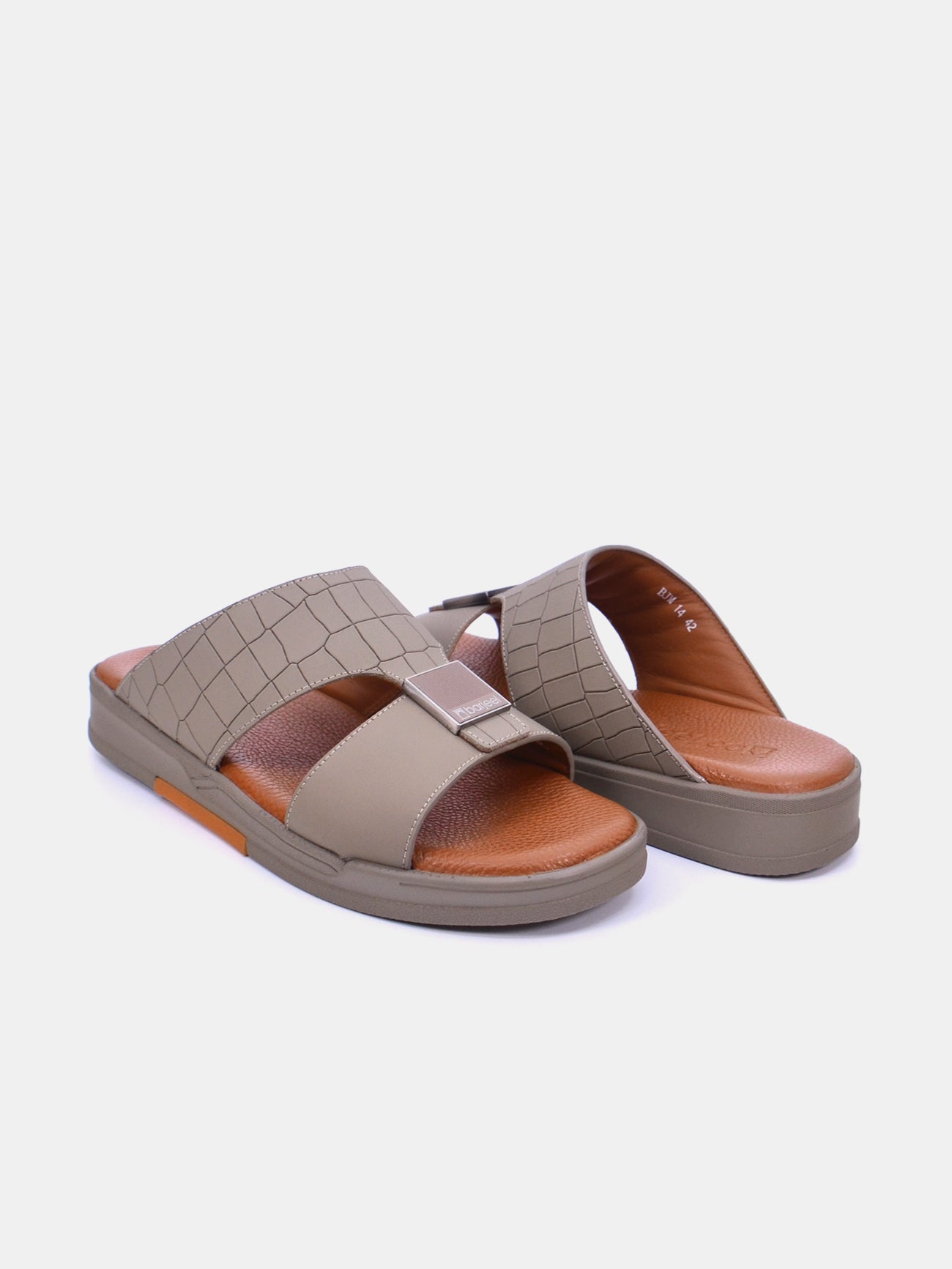 Barjeel Uno BJM 14 Men's Sandals #color_Beige