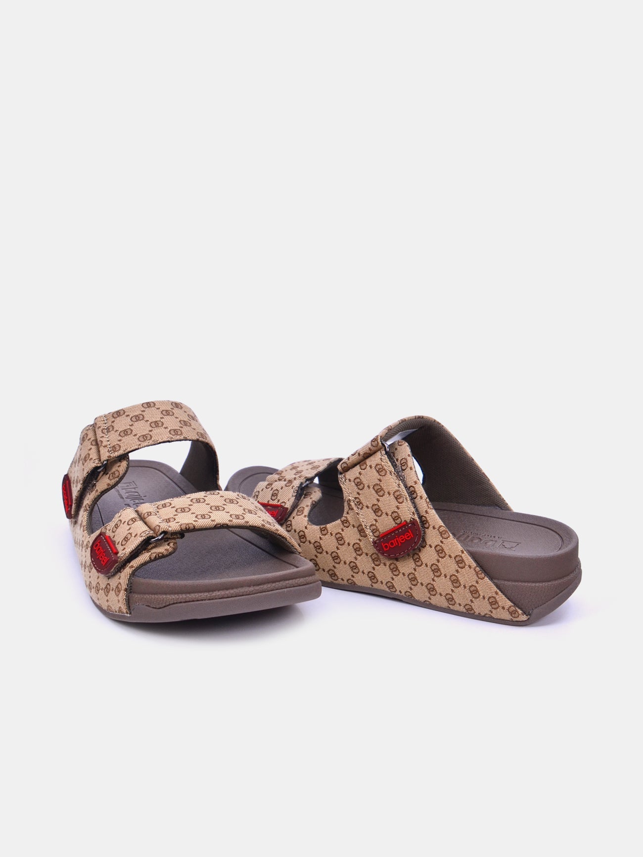 Barjeel Uno 20272-2 Men's Arabic Sandals #color_Beige