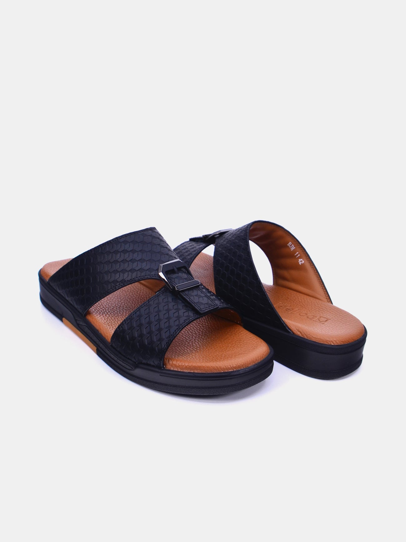 Barjeel Uno BJM 11 Men's Sandals #color_Black