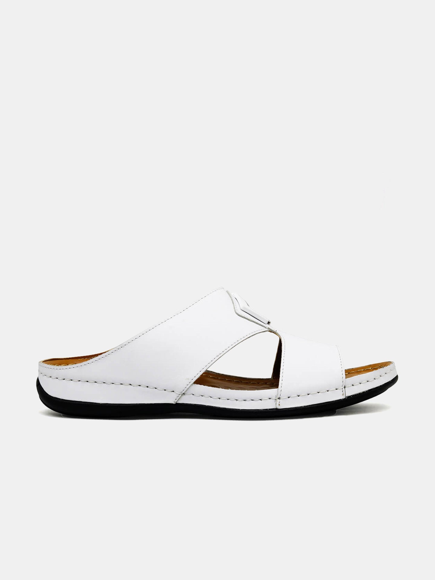 Al Maidan K-616 Men's Arabic Sandals #color_White