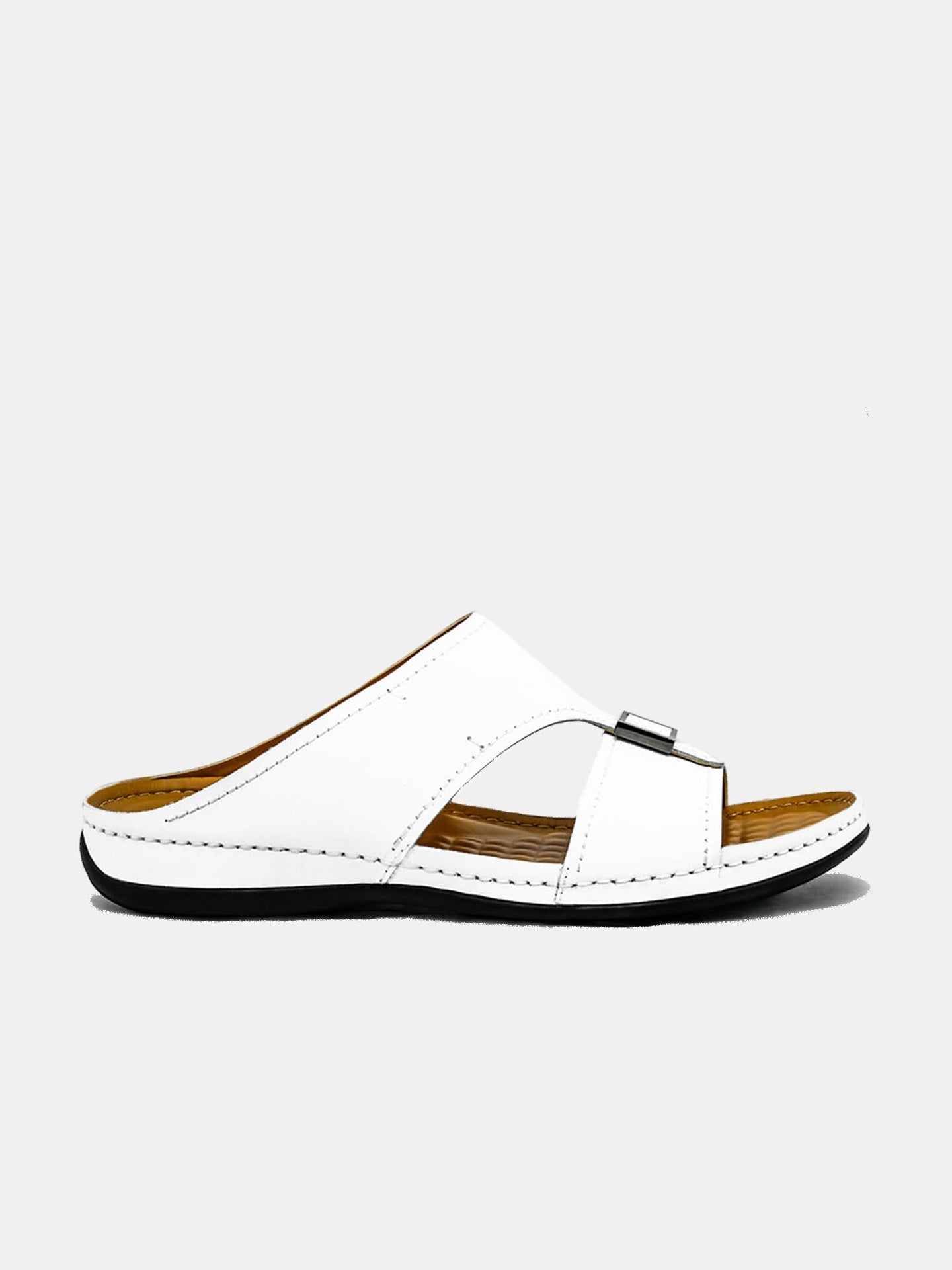 Al Maidan K-793 Men's Arabic Sandals #color_White