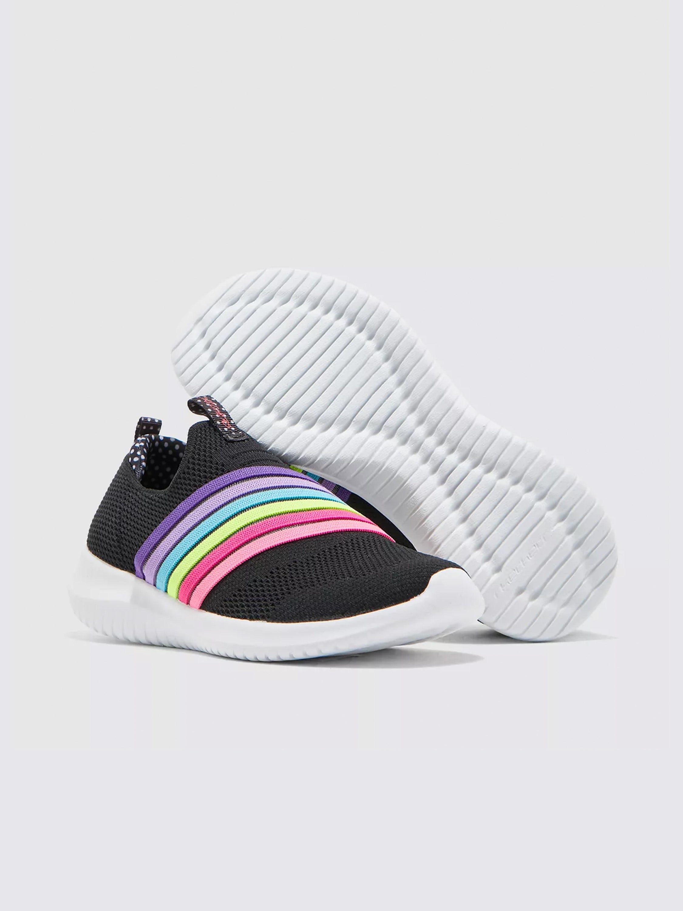 Skechers Girls Ultra Flex - Brightful Day Shoes #color_Black