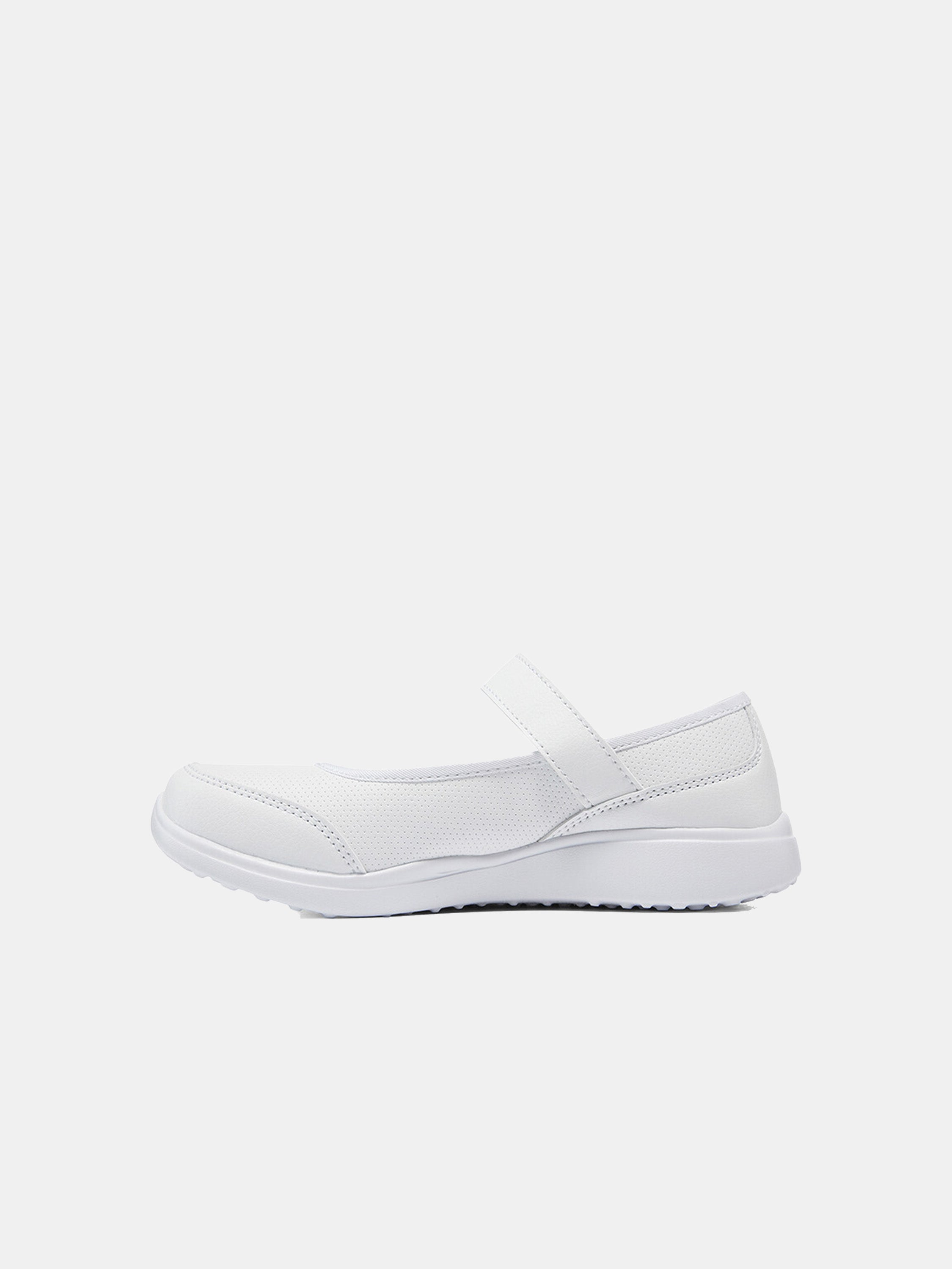Skechers Girls Microstrides - Class Spirit School Shoes #color_White