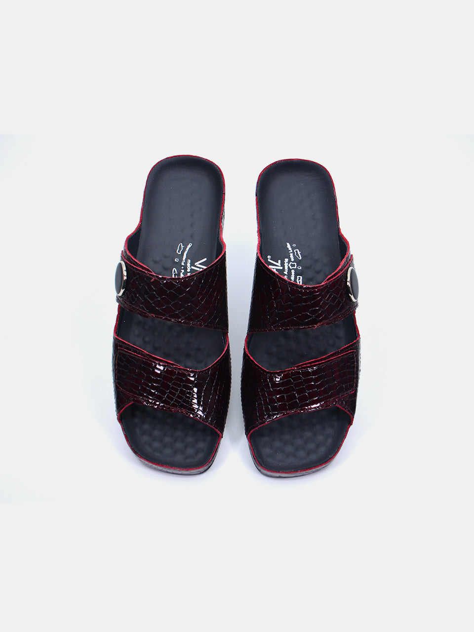Vital 08049AS Women's Slider Sandals #color_Maroon