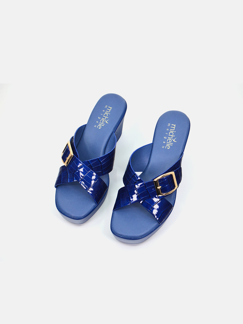 Michelle Morgan 114RJ858 Women's Heeled Sandals #color_Blue