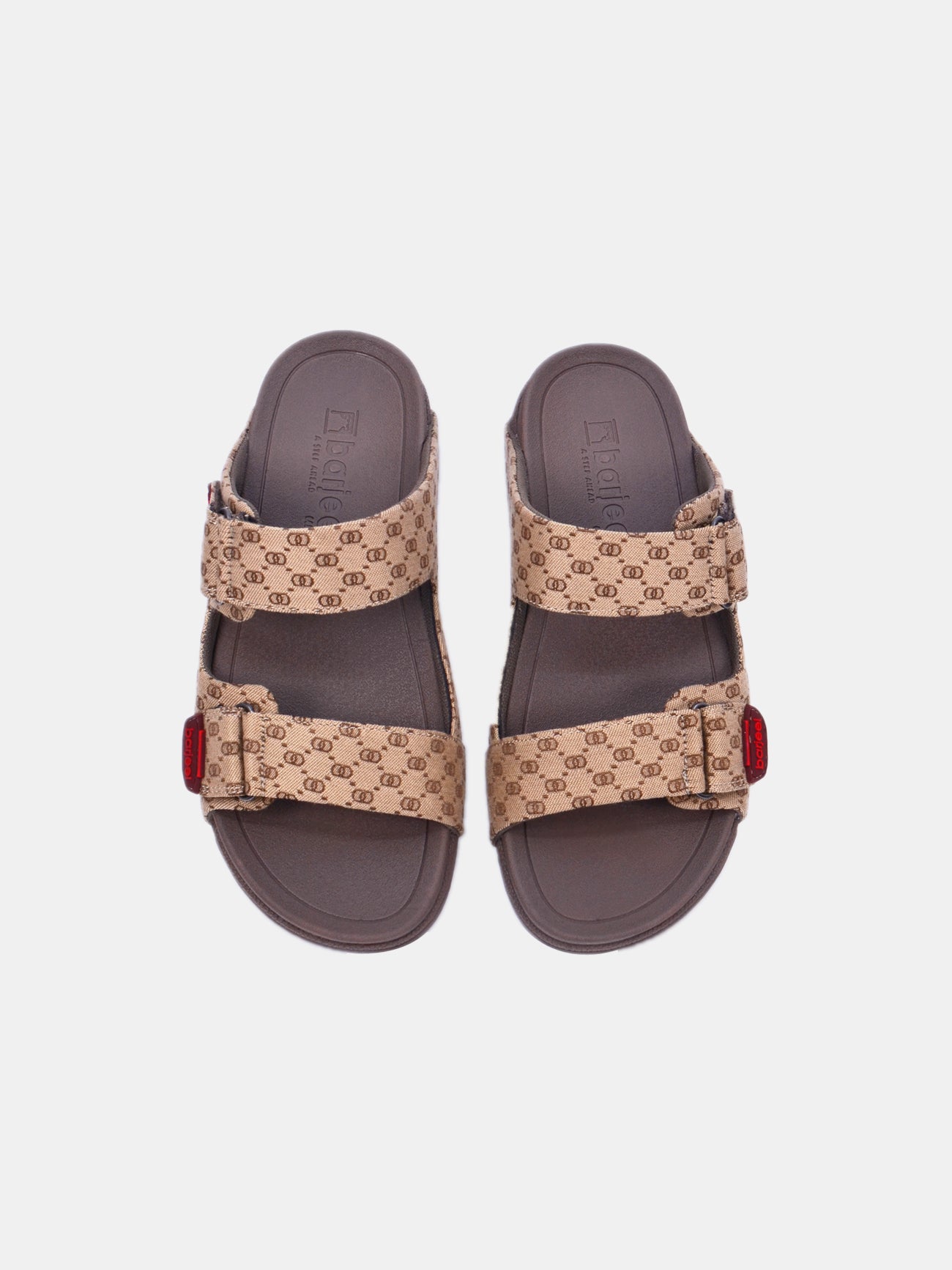 Barjeel Uno 20272-2 Men's Arabic Sandals #color_Beige