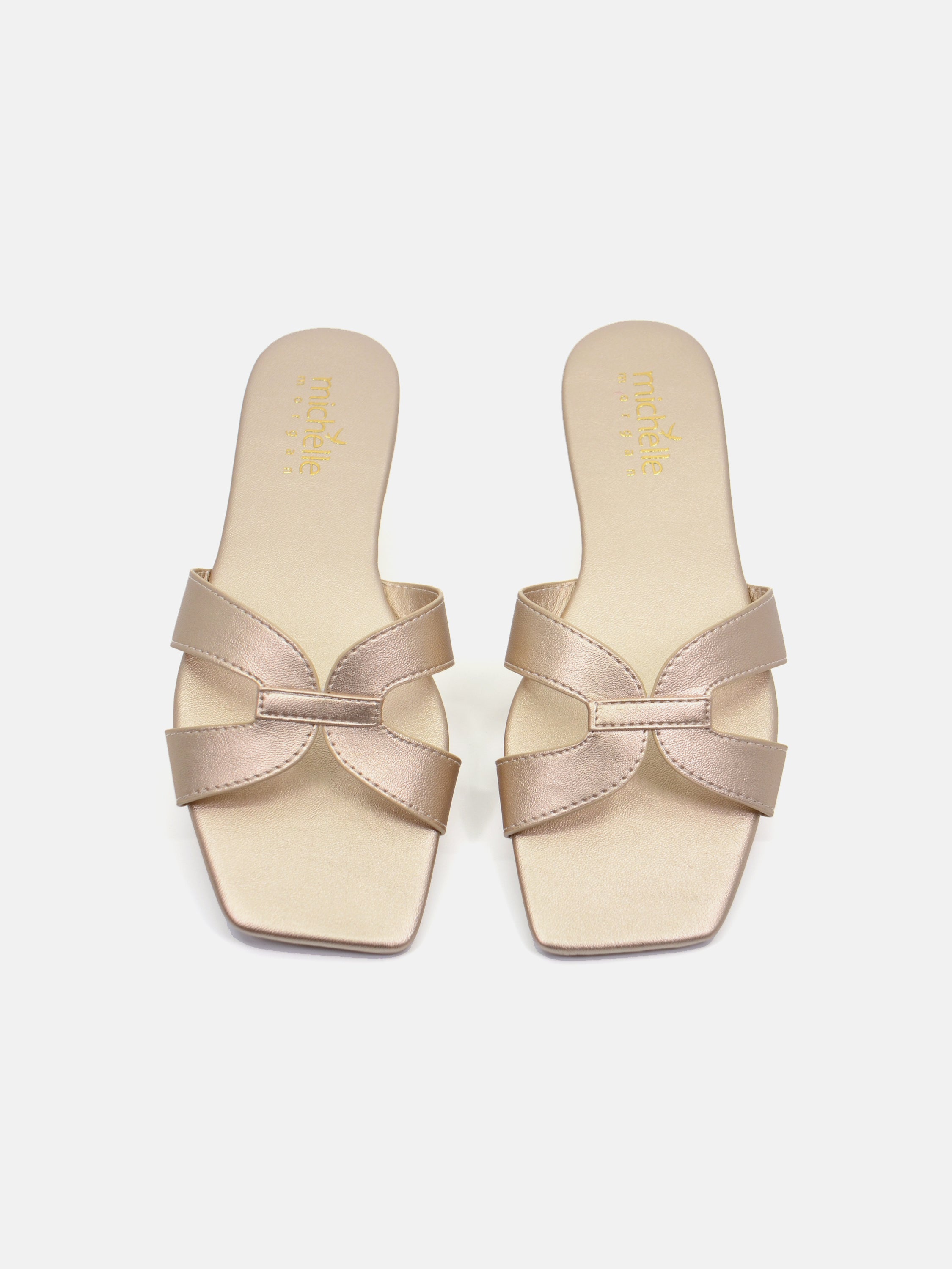 Michelle Morgan 114RJ80B Women's Flat Sandals #color_Gold