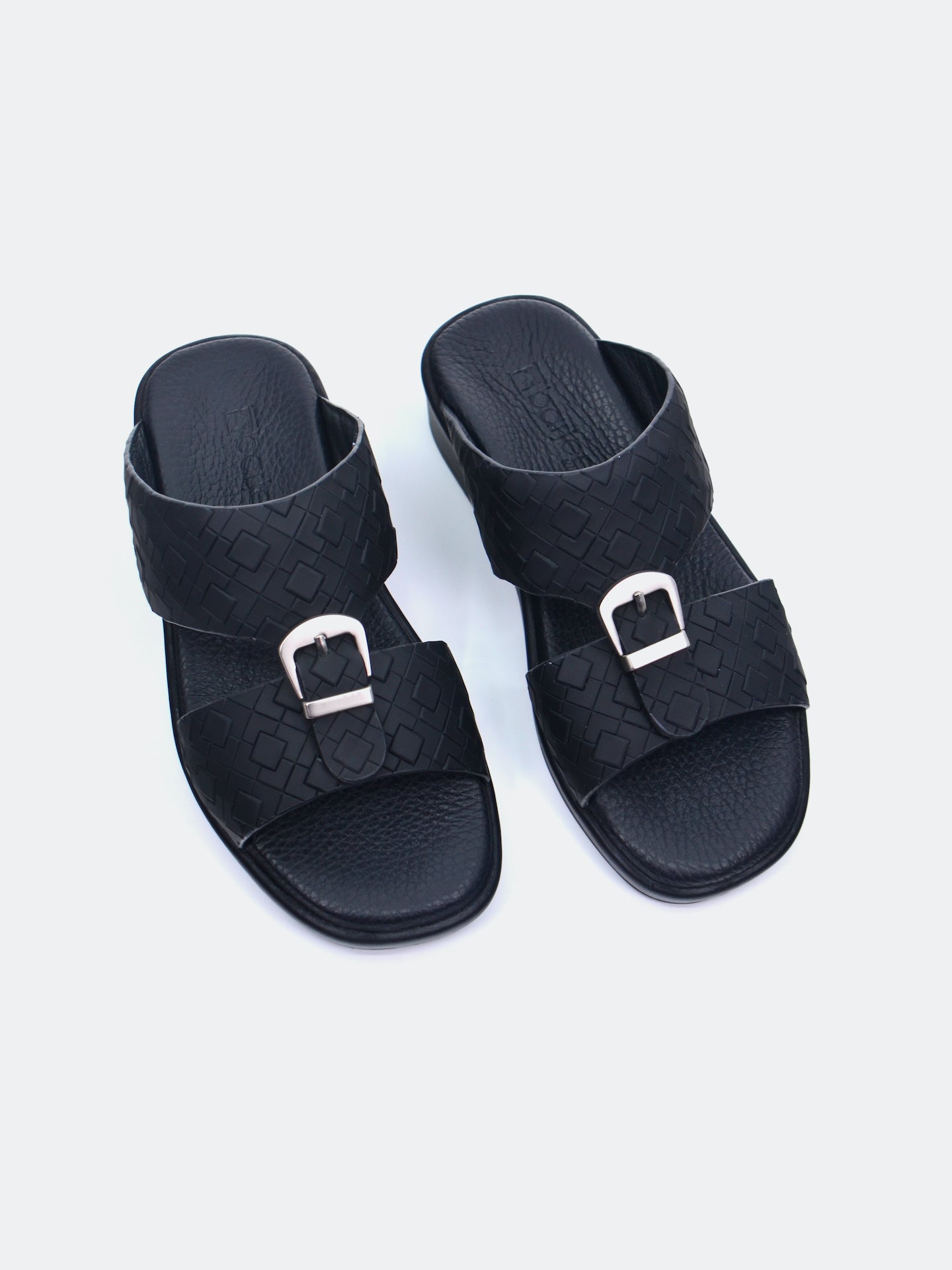Barjeel Uno SP1-030 Boys Arabic Sandals #color_Black