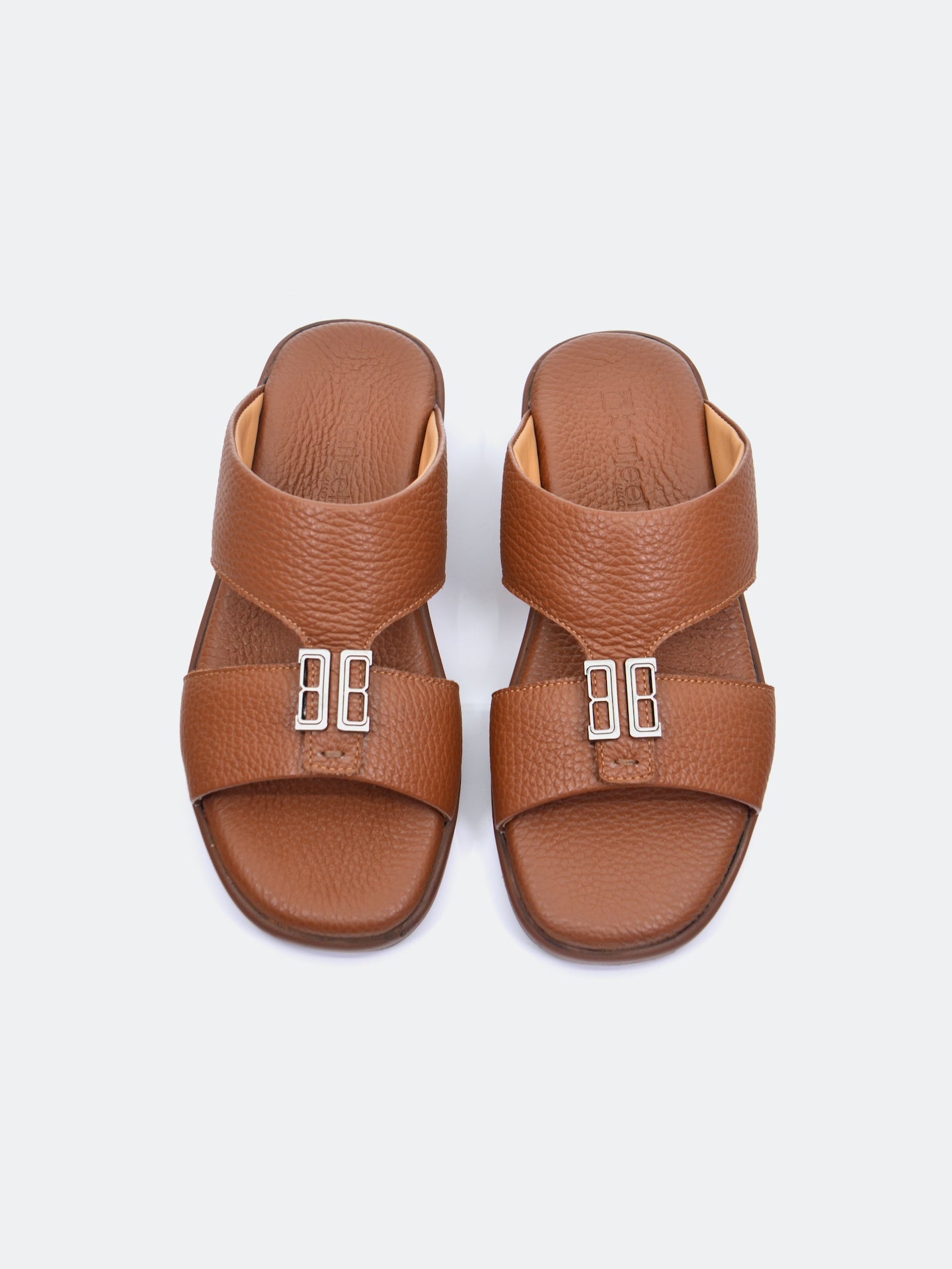 Barjeel Uno SP1-012 Boys Arabic Sandals #color_Brown