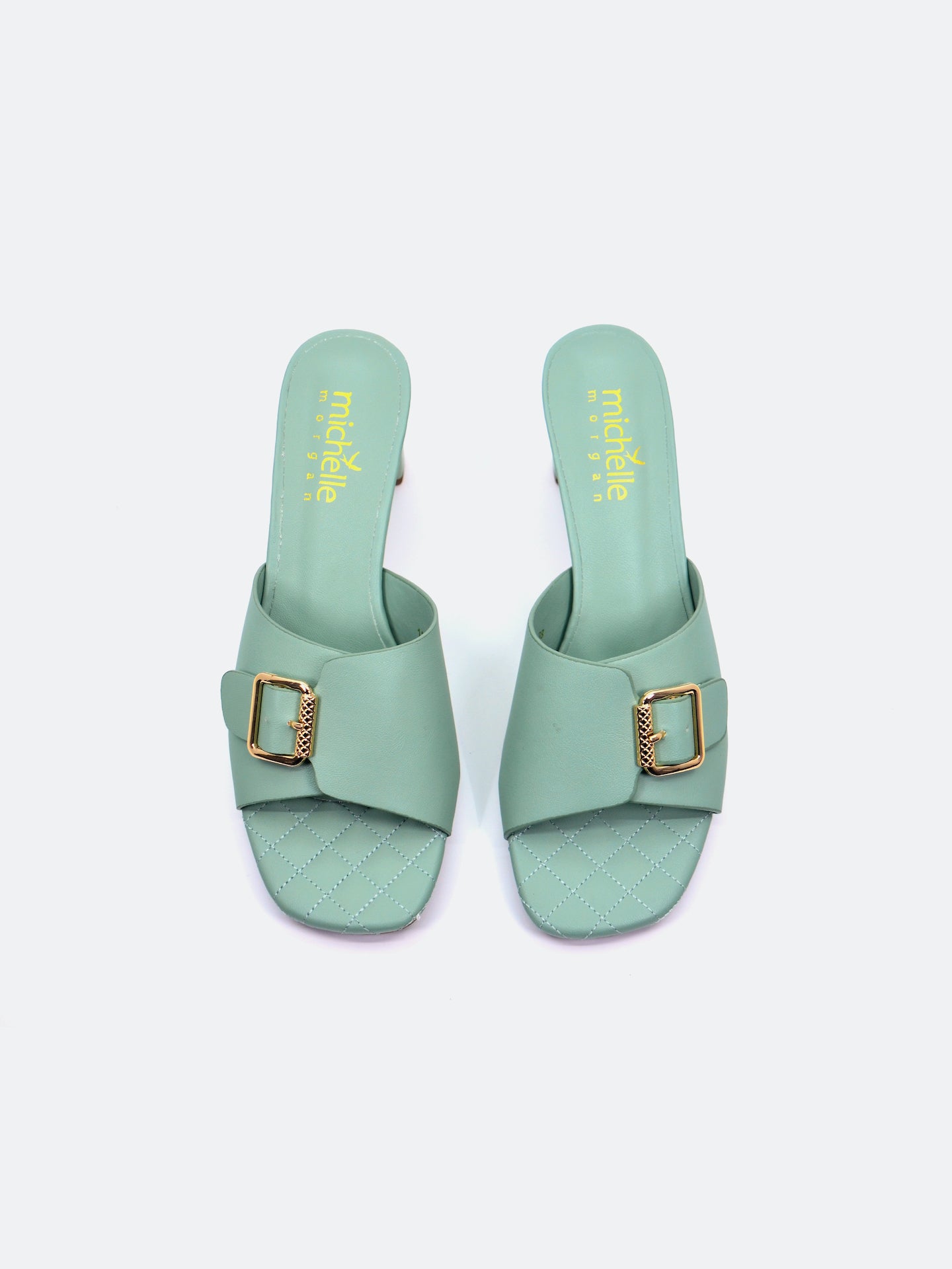 Michelle Morgan 113RJ282 Women's Heeled Sandals #color_Green