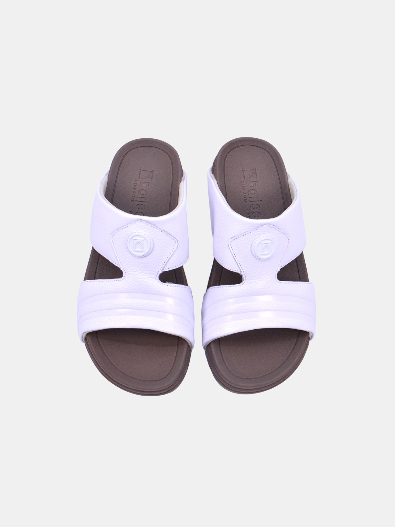 Barjeel Uno 20249 Men's Arabic Sandals #color_White