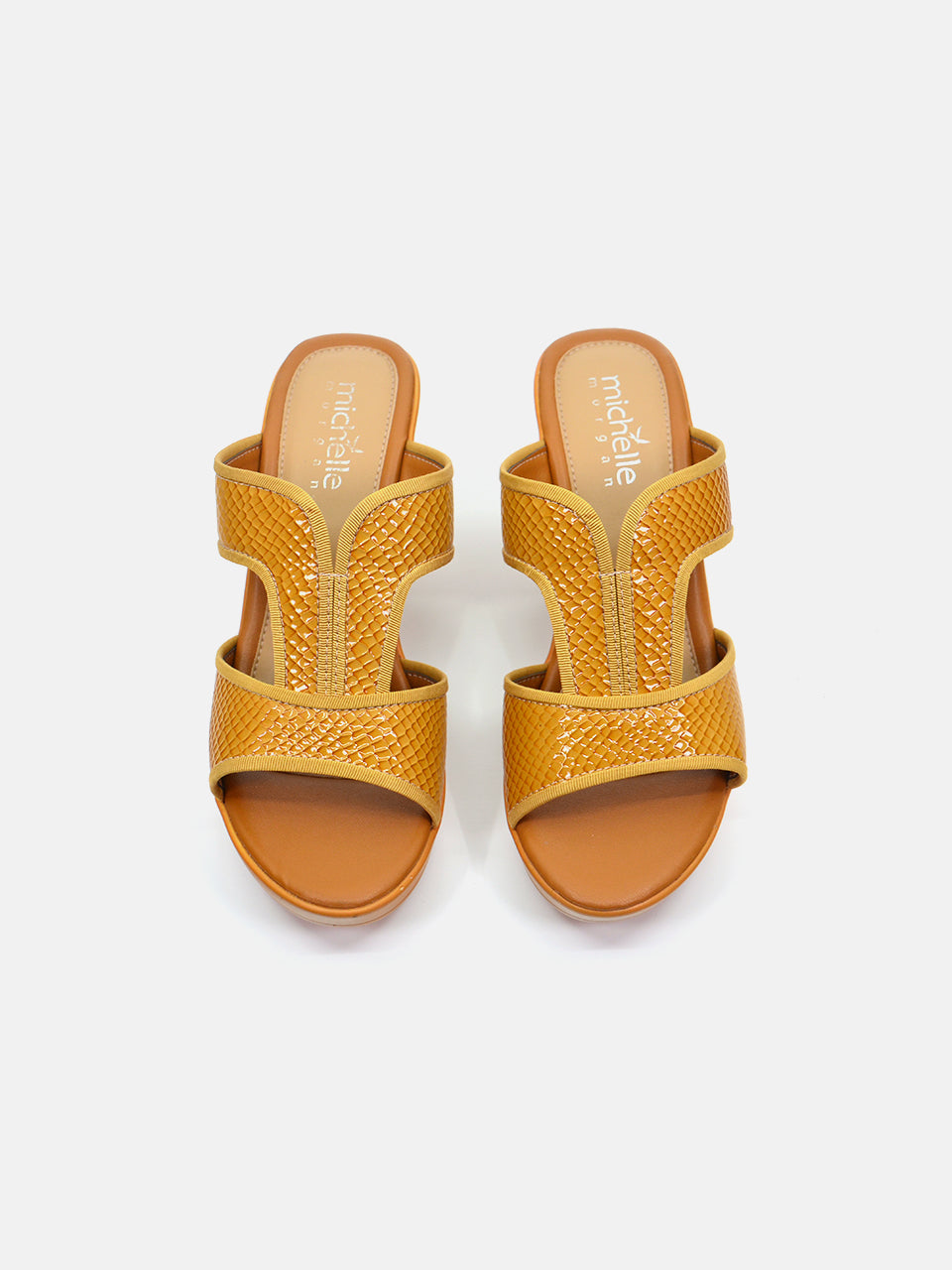 Michelle Morgan 19017-L1 Women's Heeled Sandals #color_Tan
