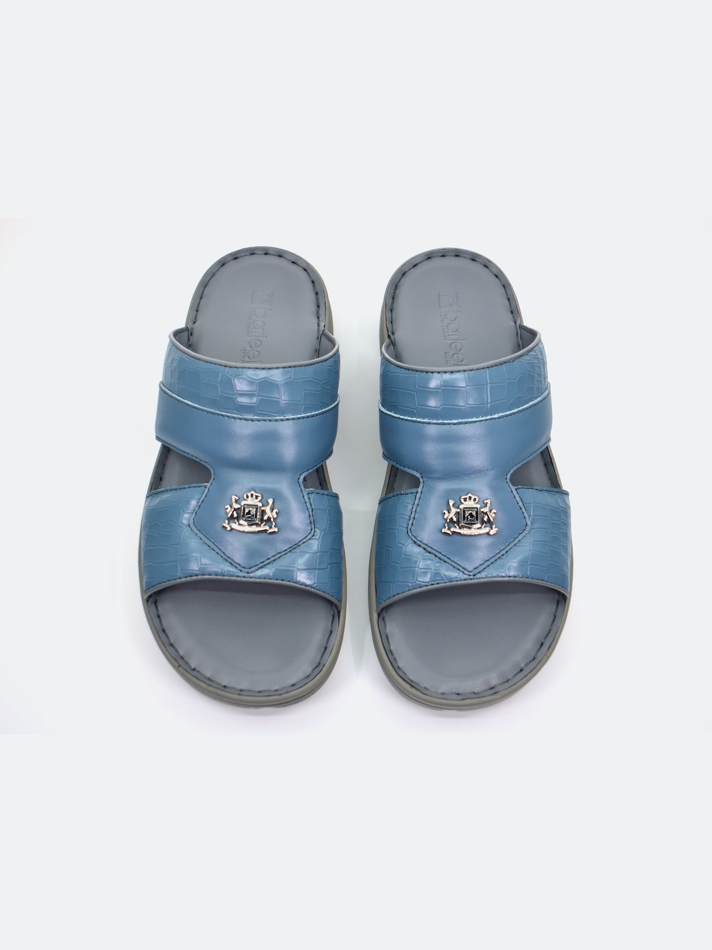 Barjeel Uno 29550-3 Men's Arabic Sandals #color_Grey
