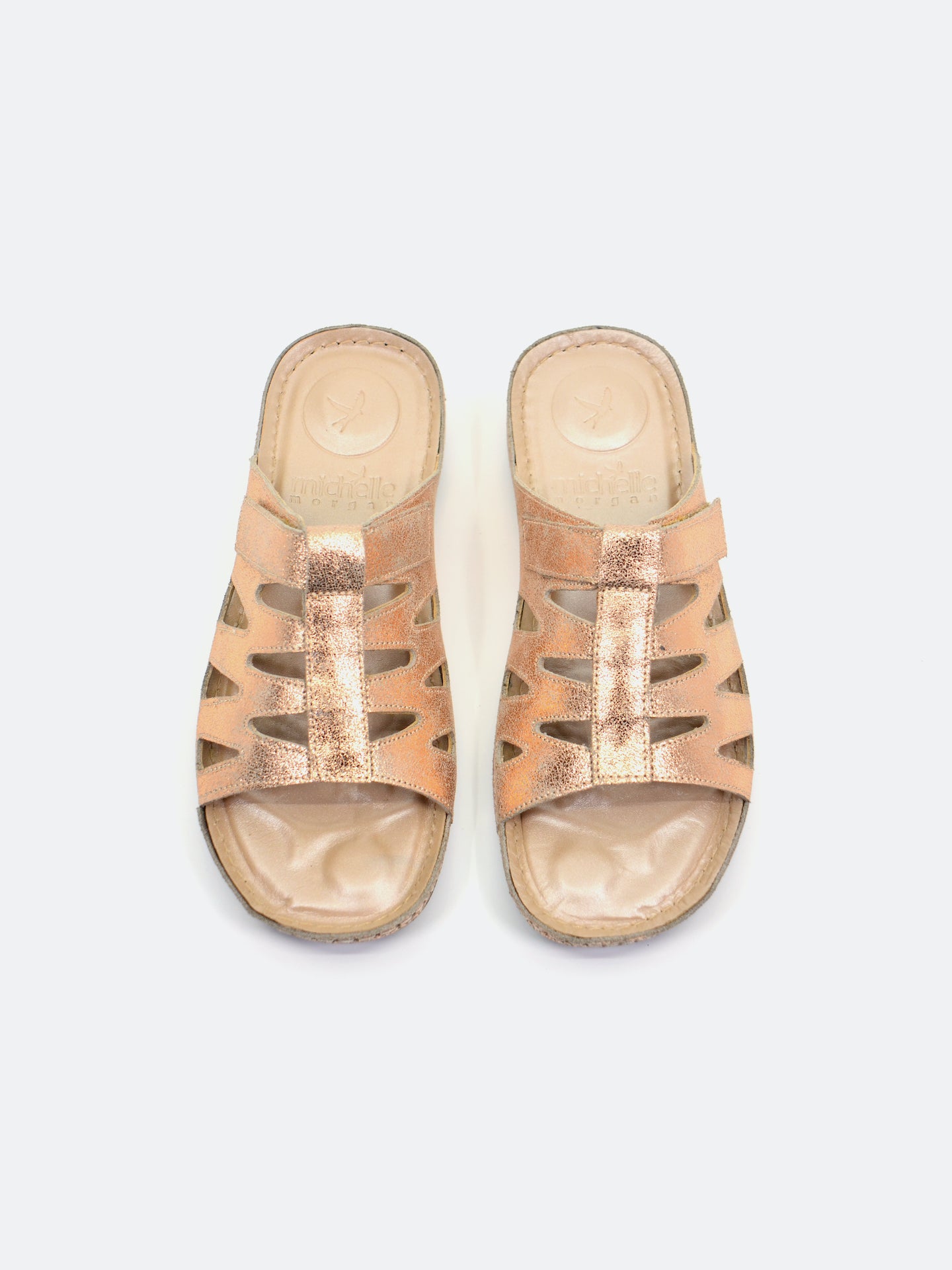 Michelle Morgan MM-202 Women's Slider Sandals #color_Pink
