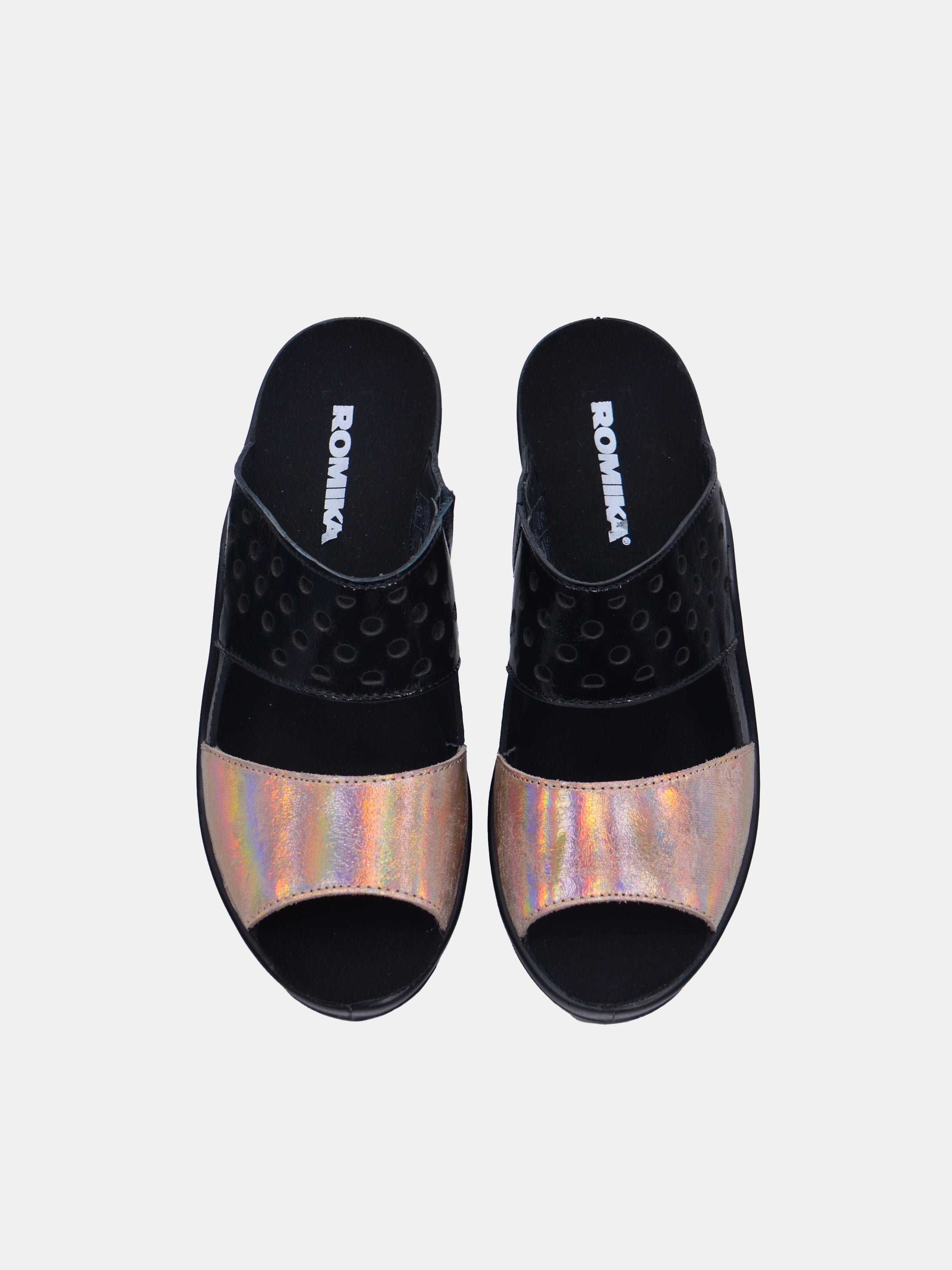 Romika 27154 Women's Heeled Sandals #color_Black 2