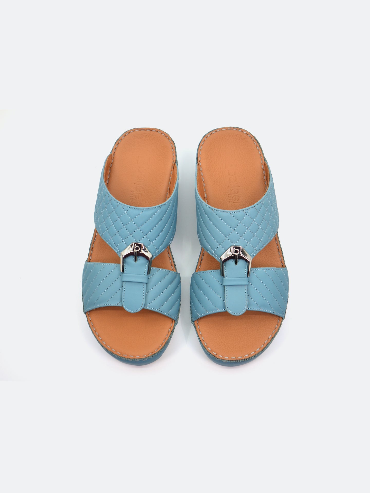 Barjeel Uno B-07 Men's Arabic Sandals #color_Blue