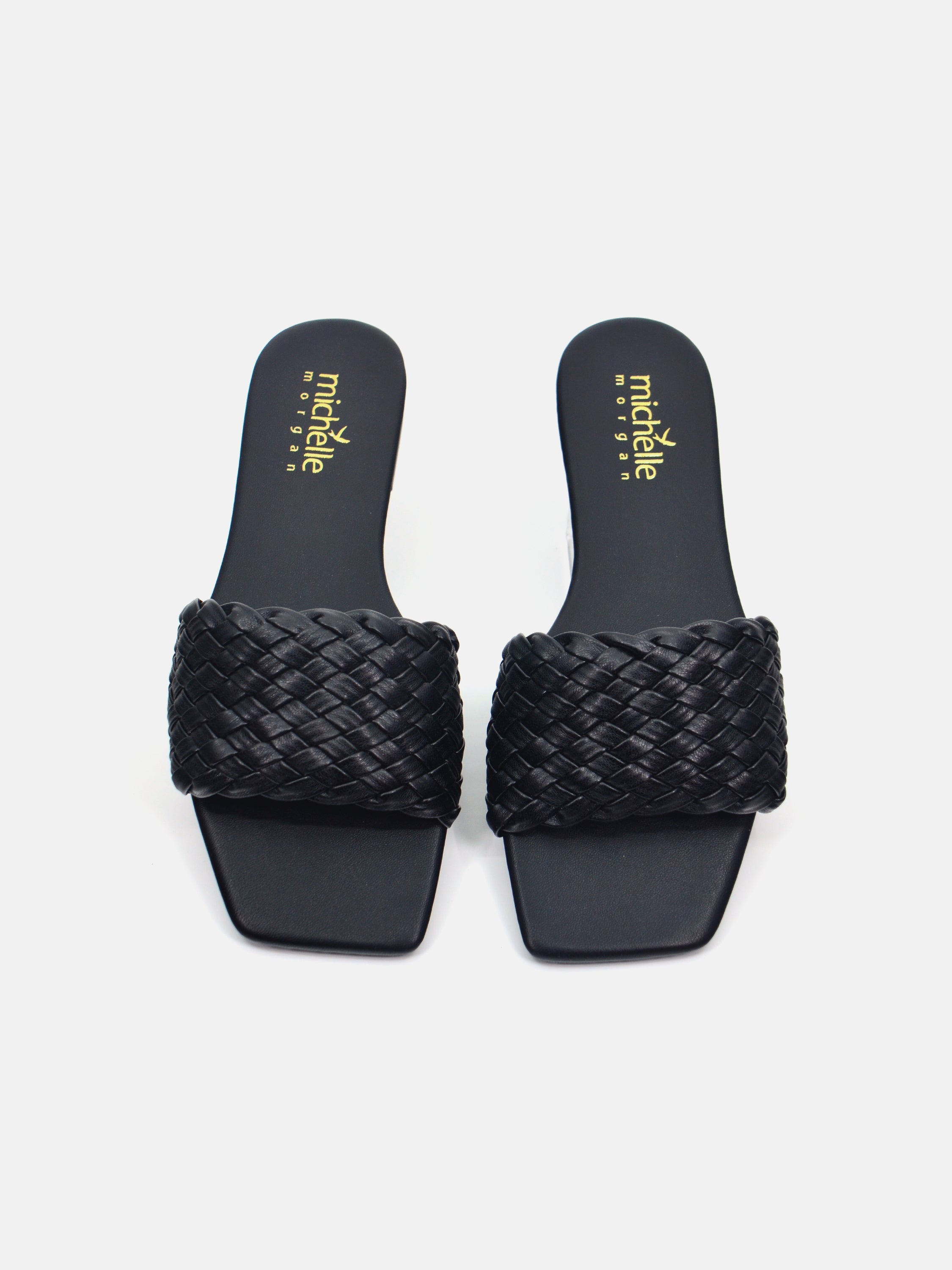 Michelle Morgan 014RJ803 Women's Flat Sandals #color_Black
