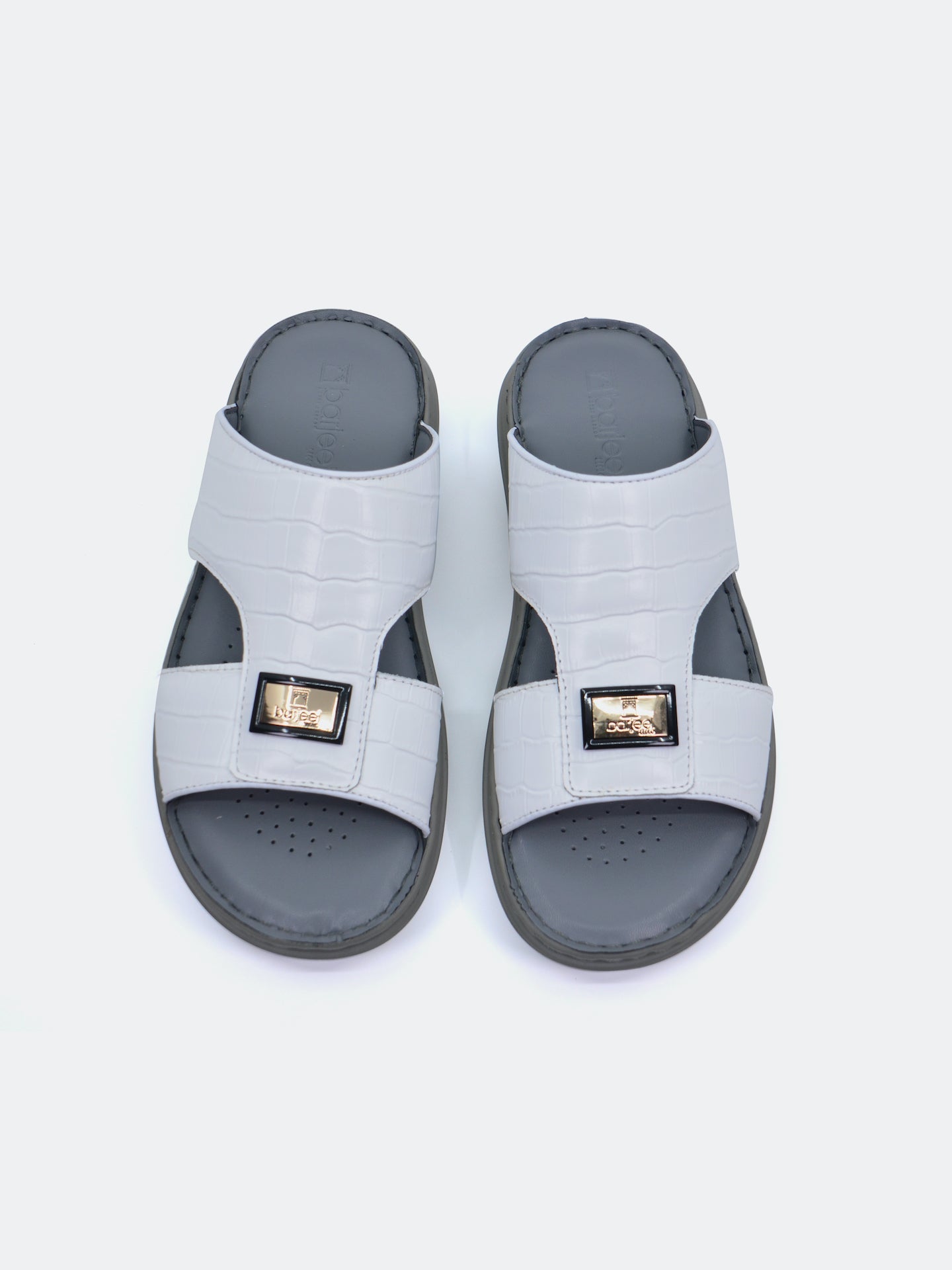 Barjeel Uno 21410-5 Men's Arabic Sandals #color_White