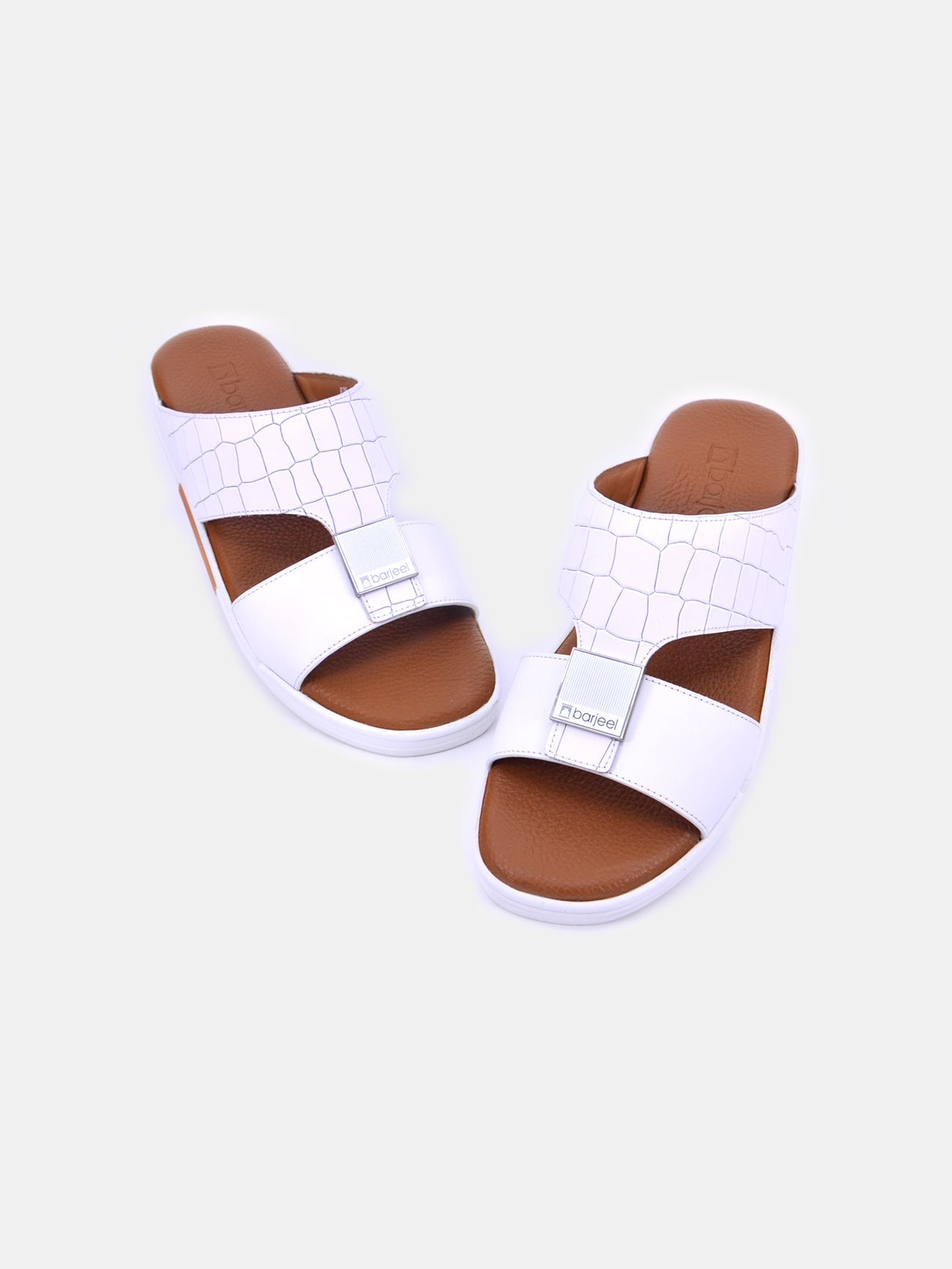 Barjeel Uno BJM 14 Men's Sandals #color_White