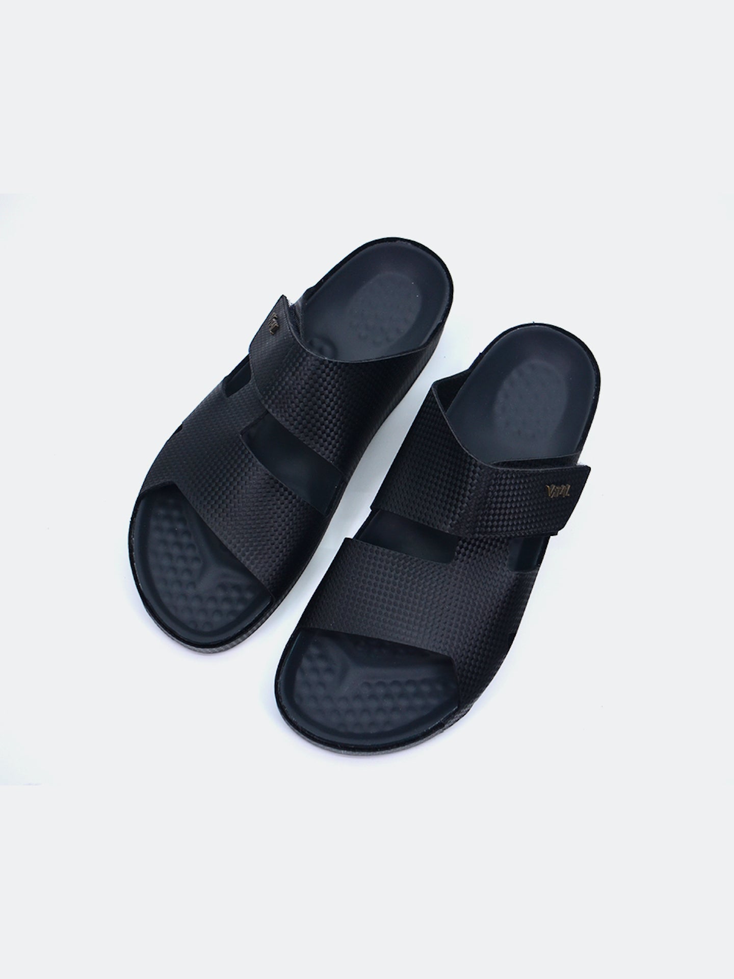 Vital 0922SY Men's Slider Sandals #color_Black